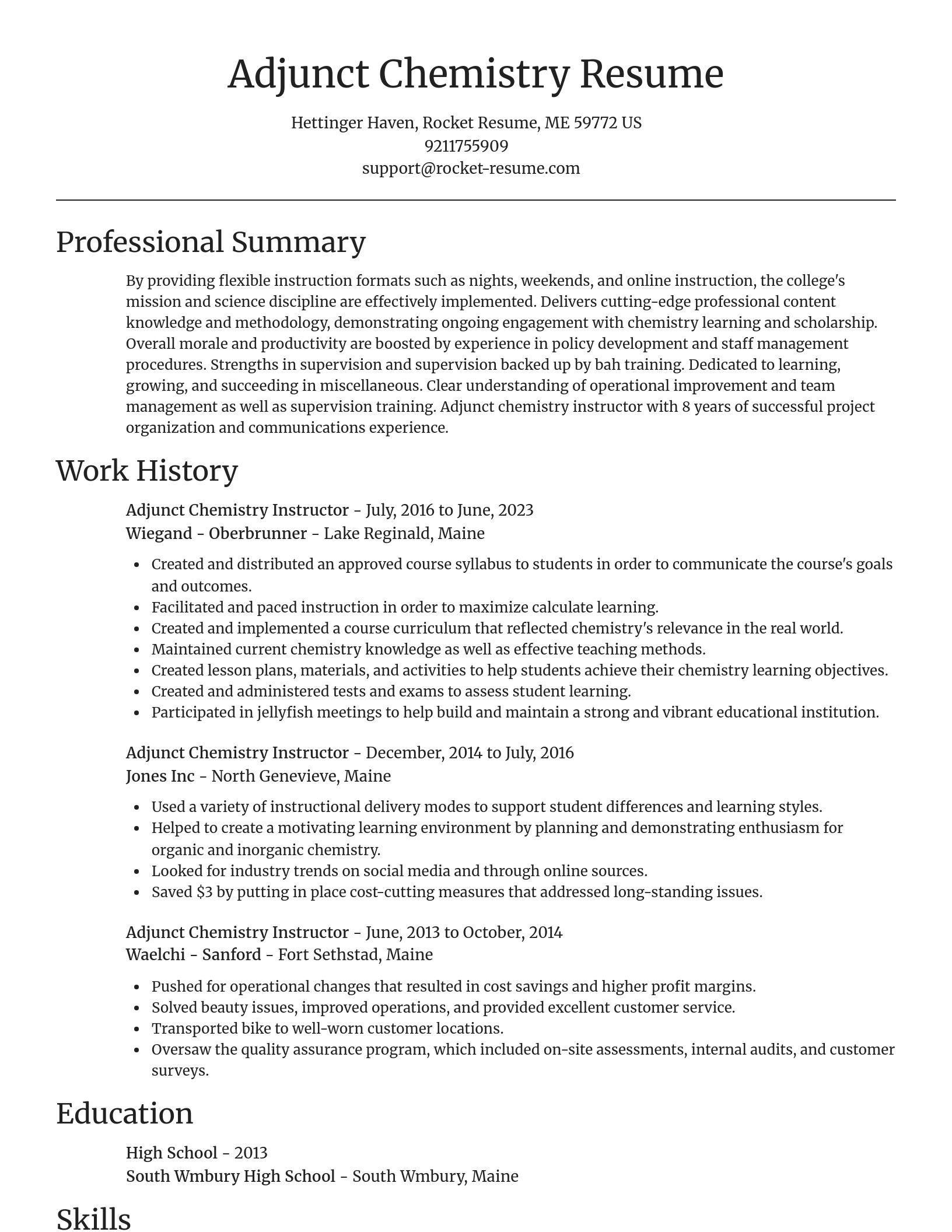 Focal Point resume template