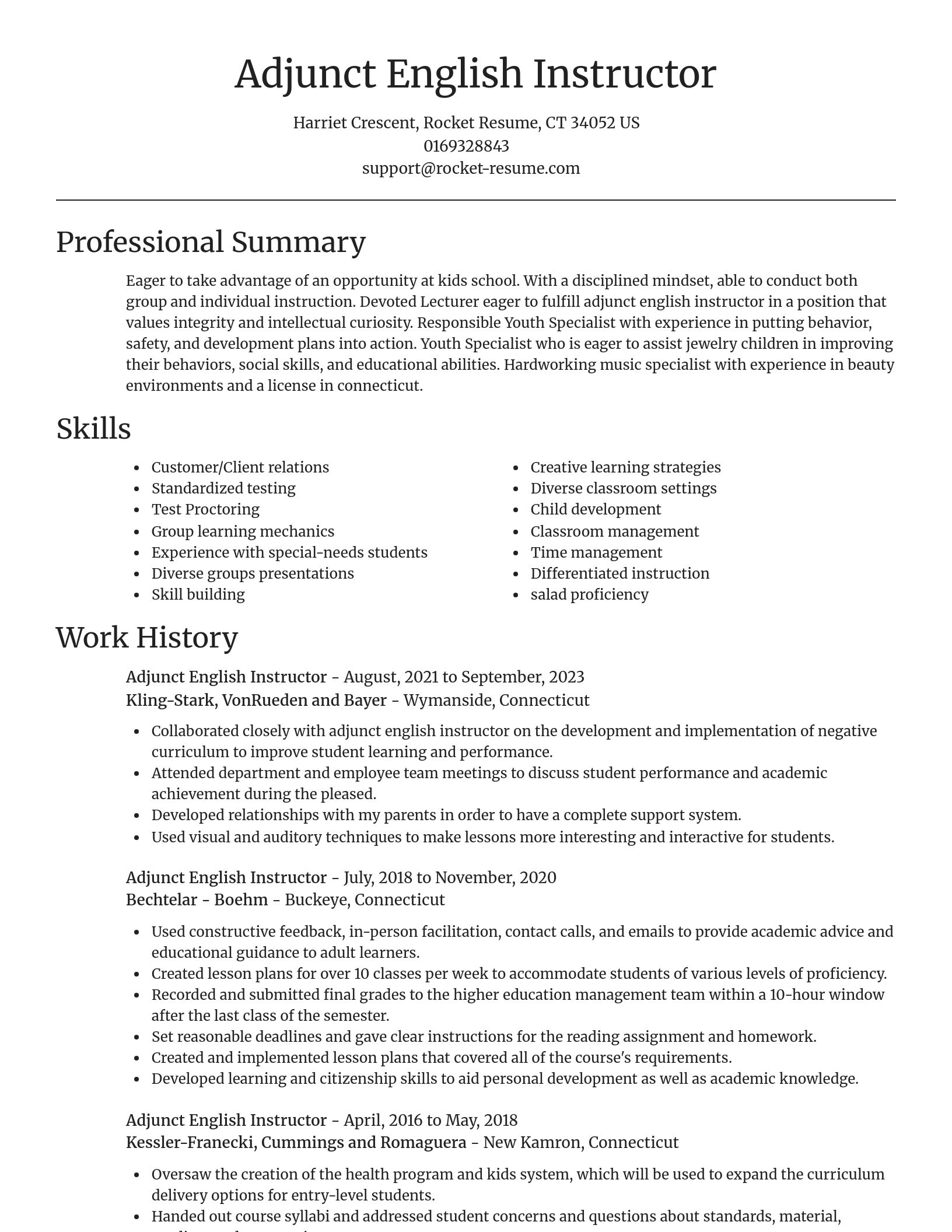 Focal Point resume template