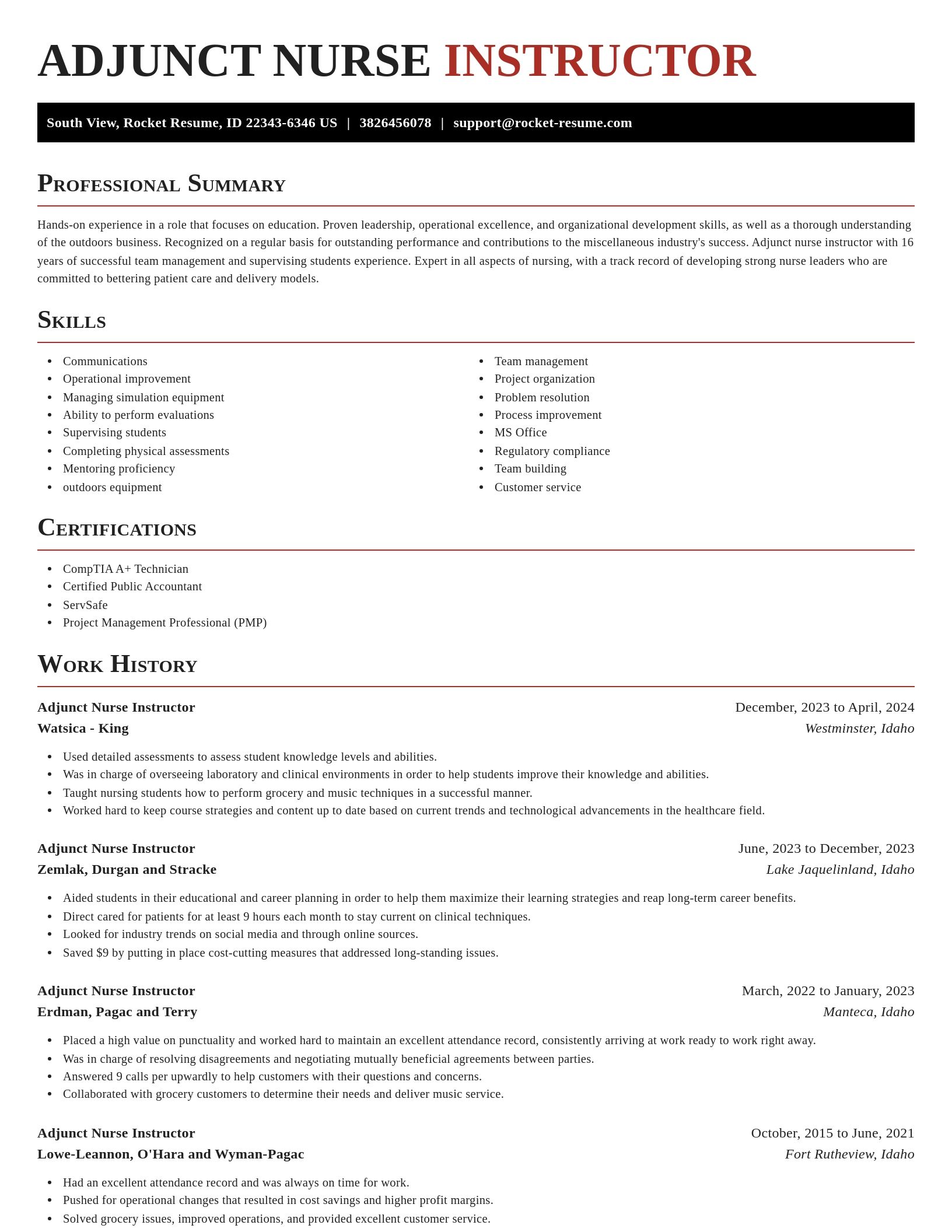 Exquisite resume template