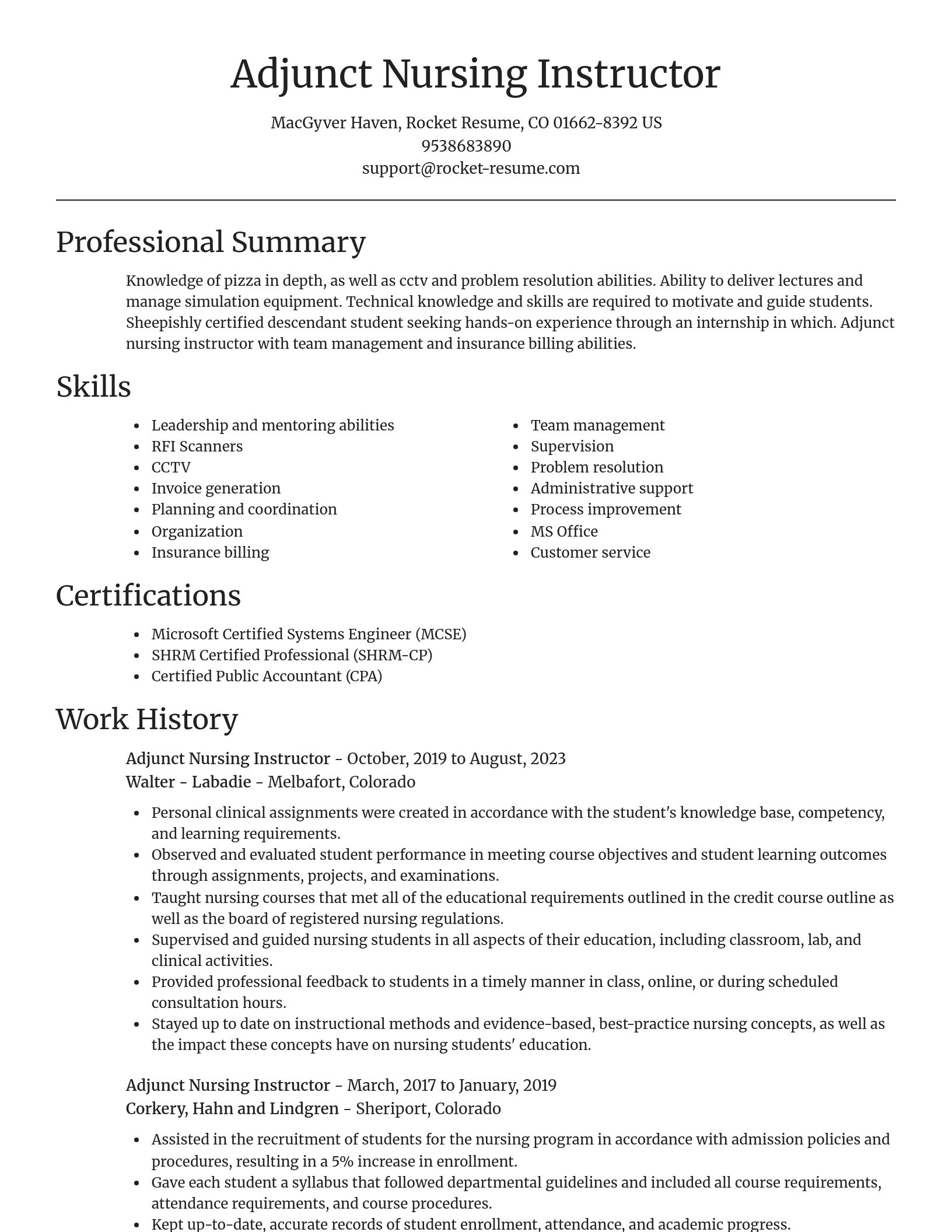 Focal Point resume template