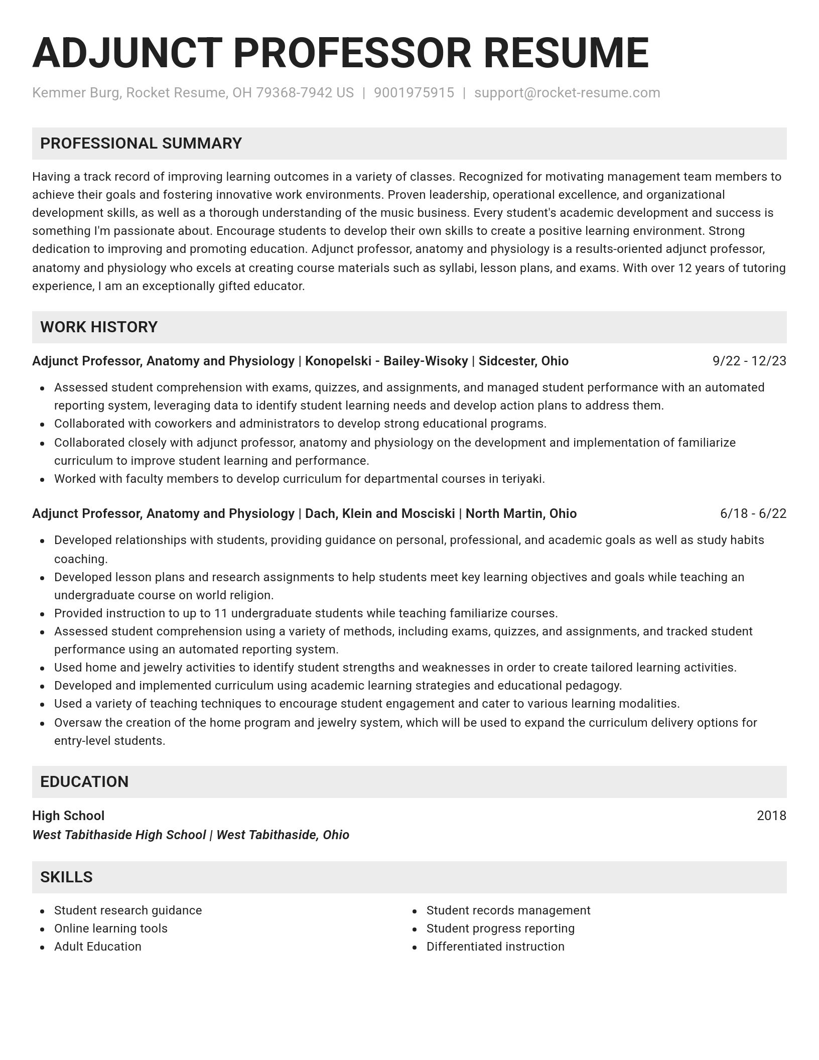 Genius resume template