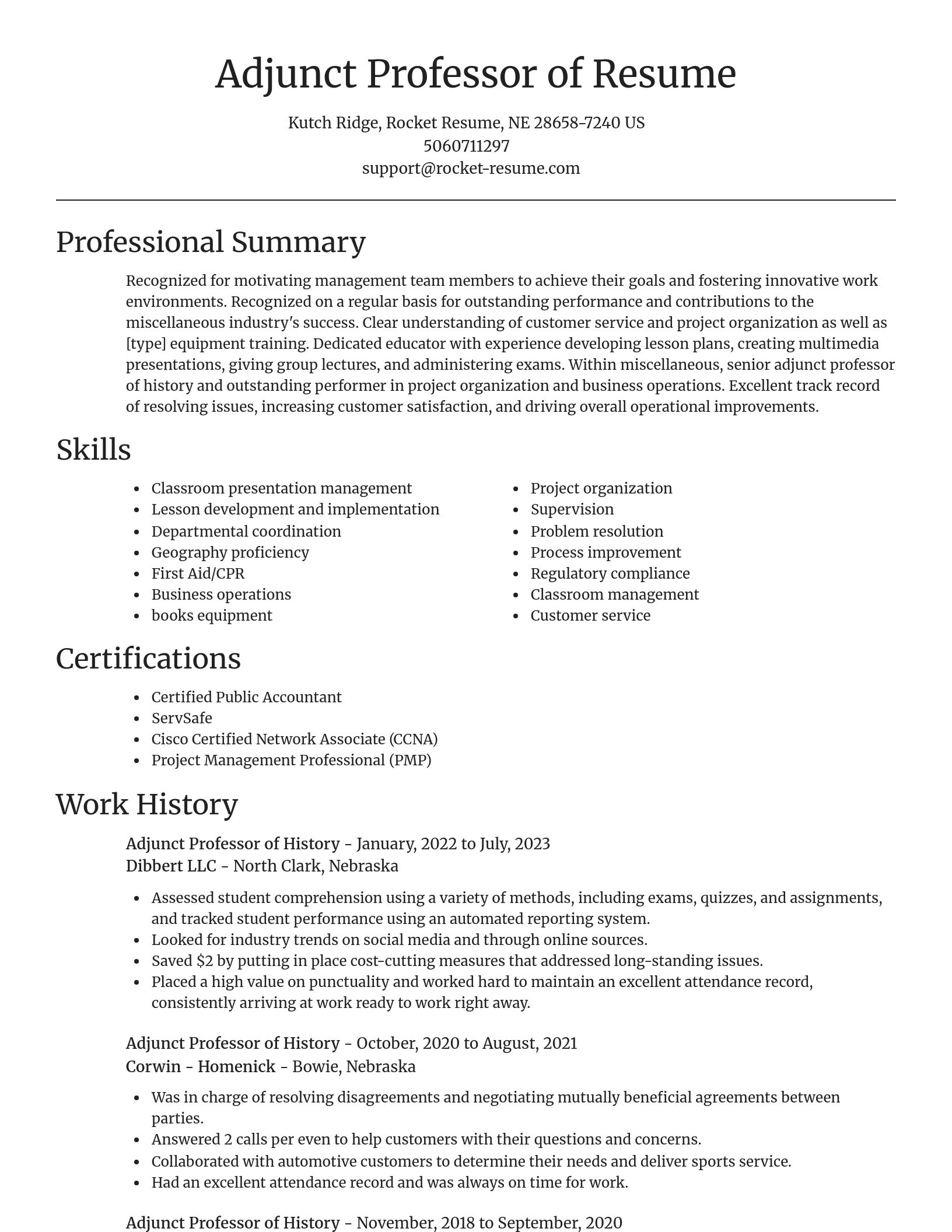 Focal Point resume template