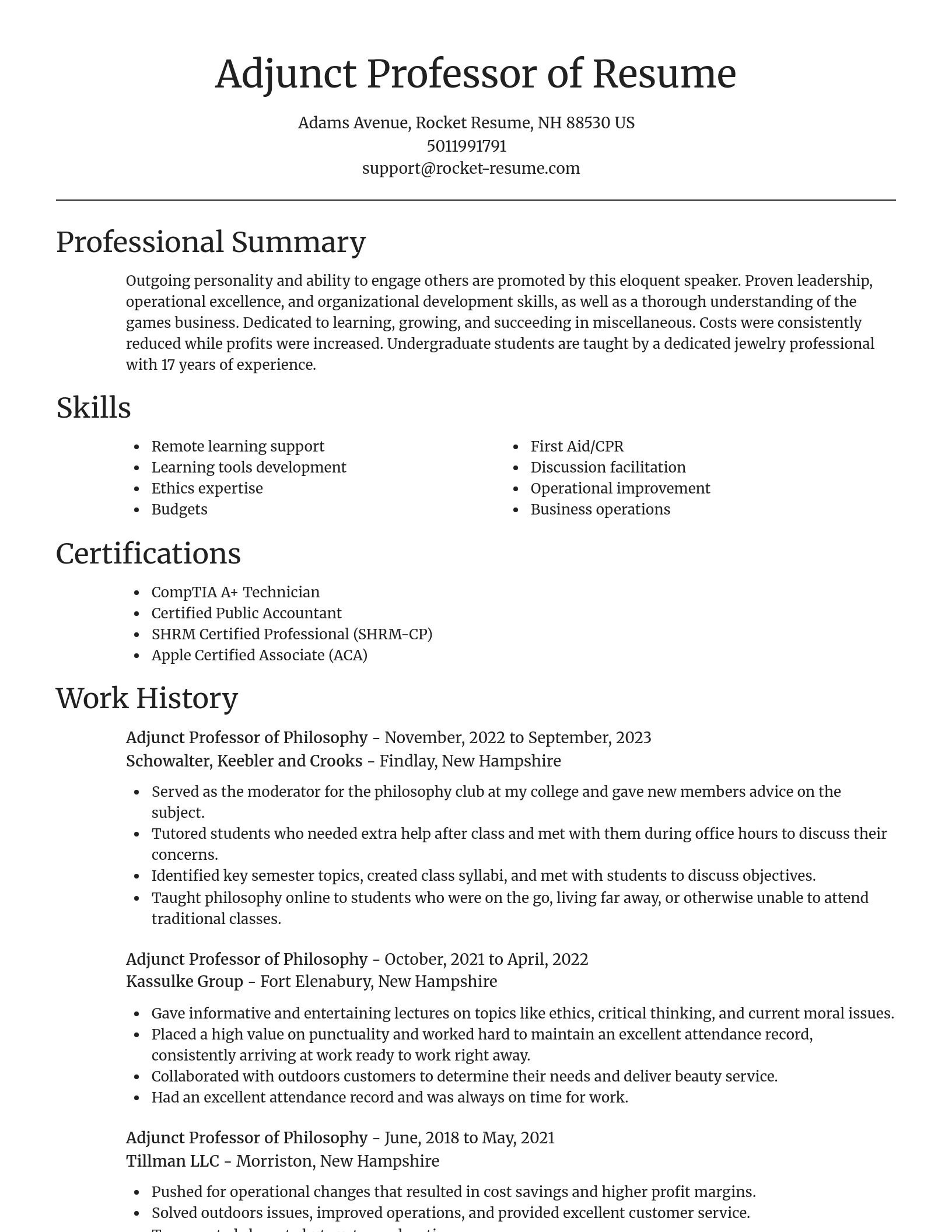 Focal Point resume template