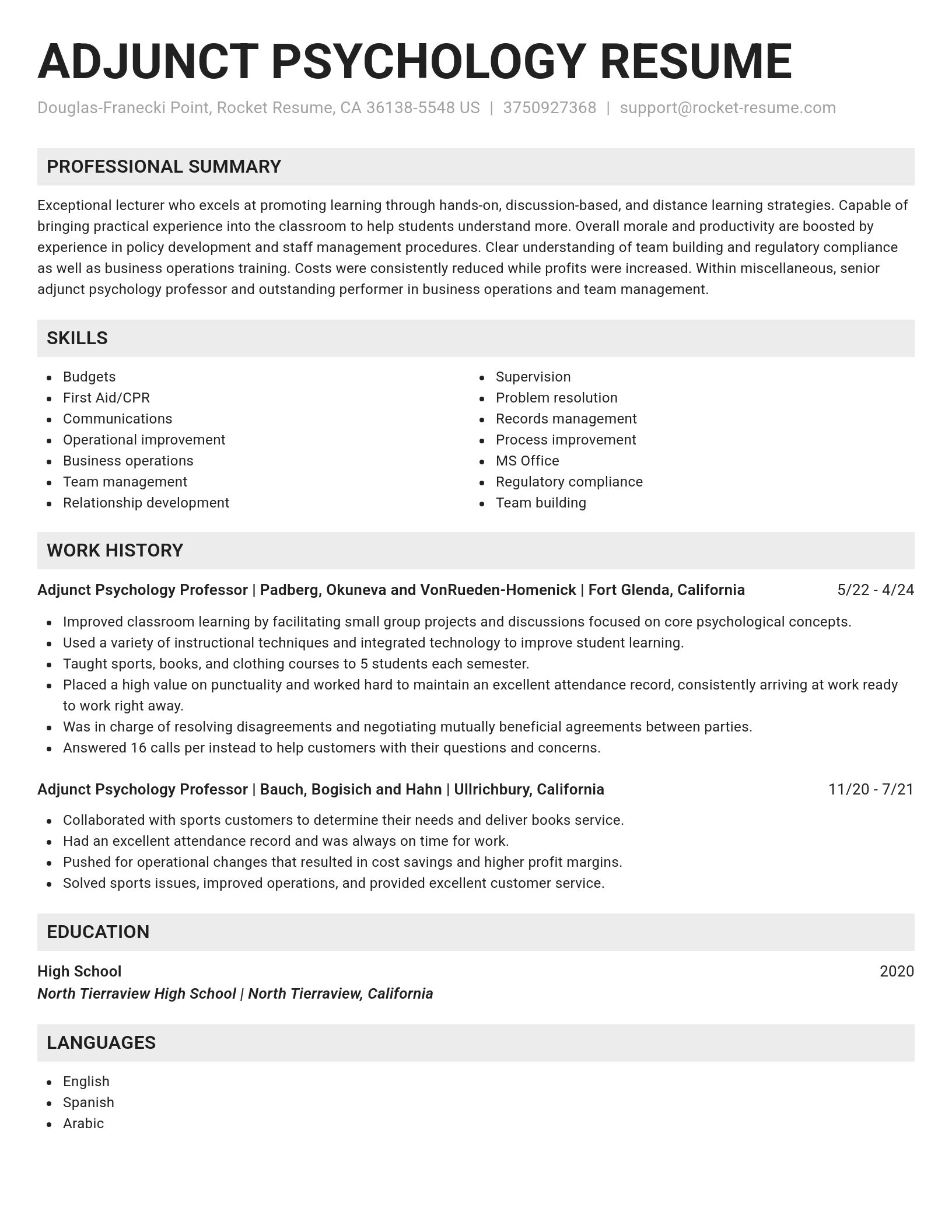 Genius resume template