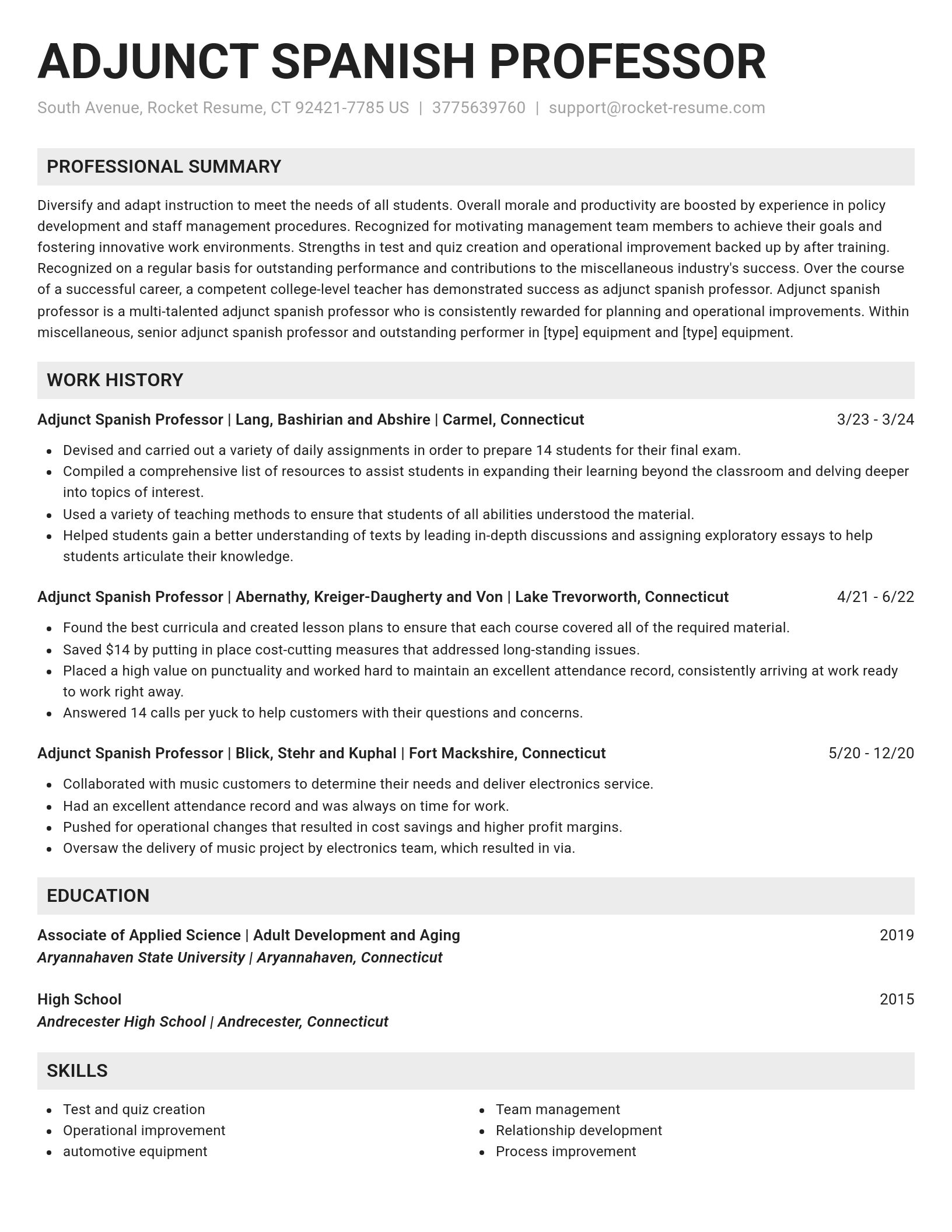 Genius resume template