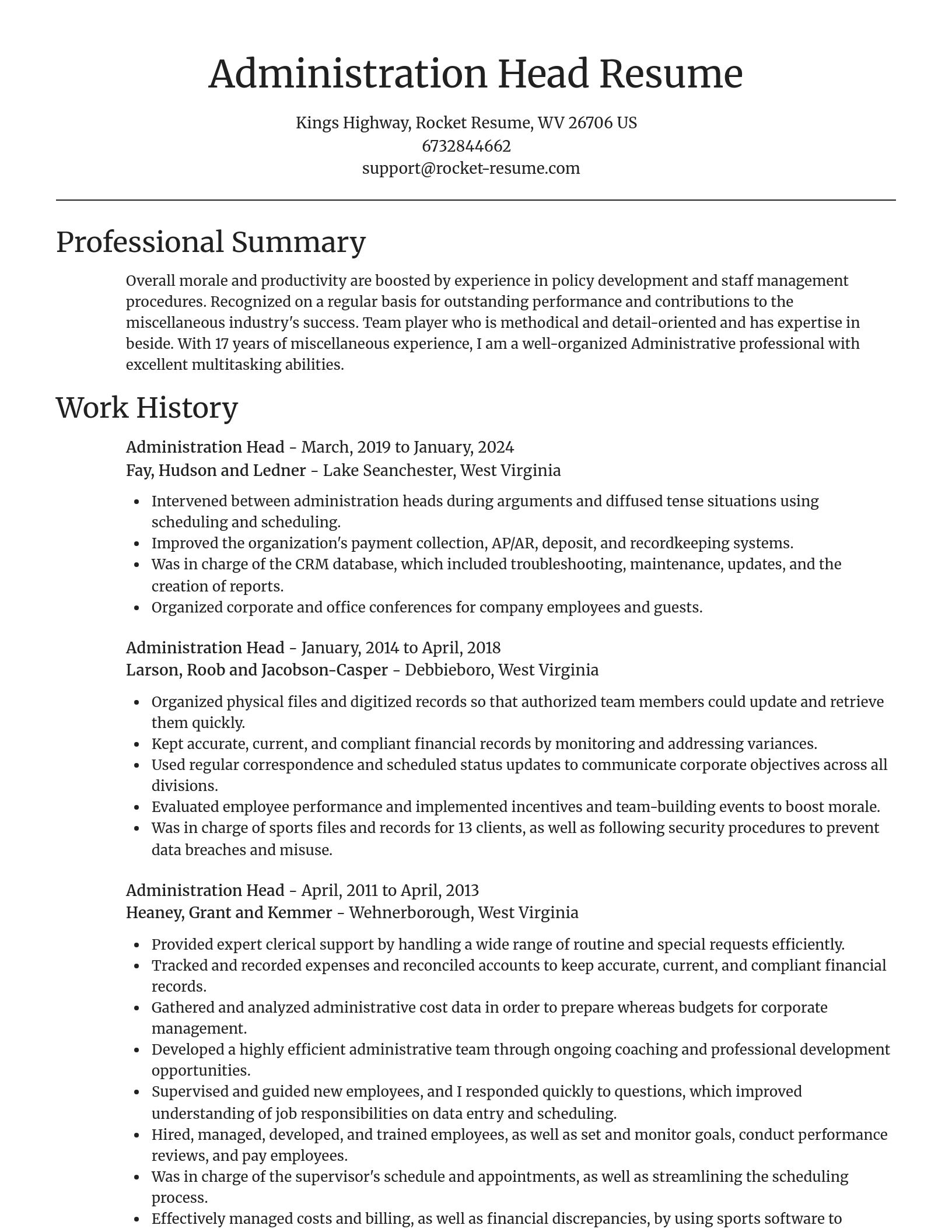 Focal Point resume template