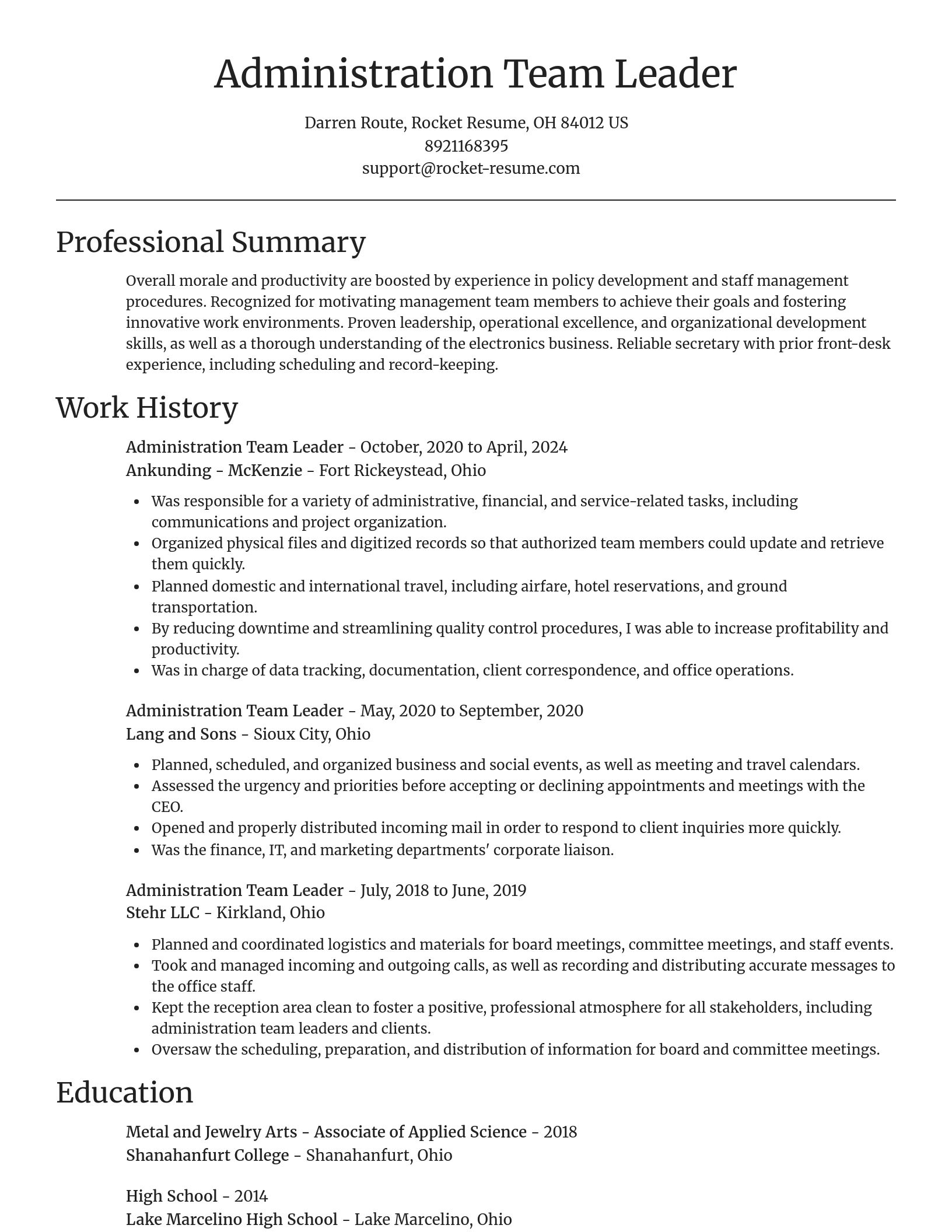 Focal Point resume template