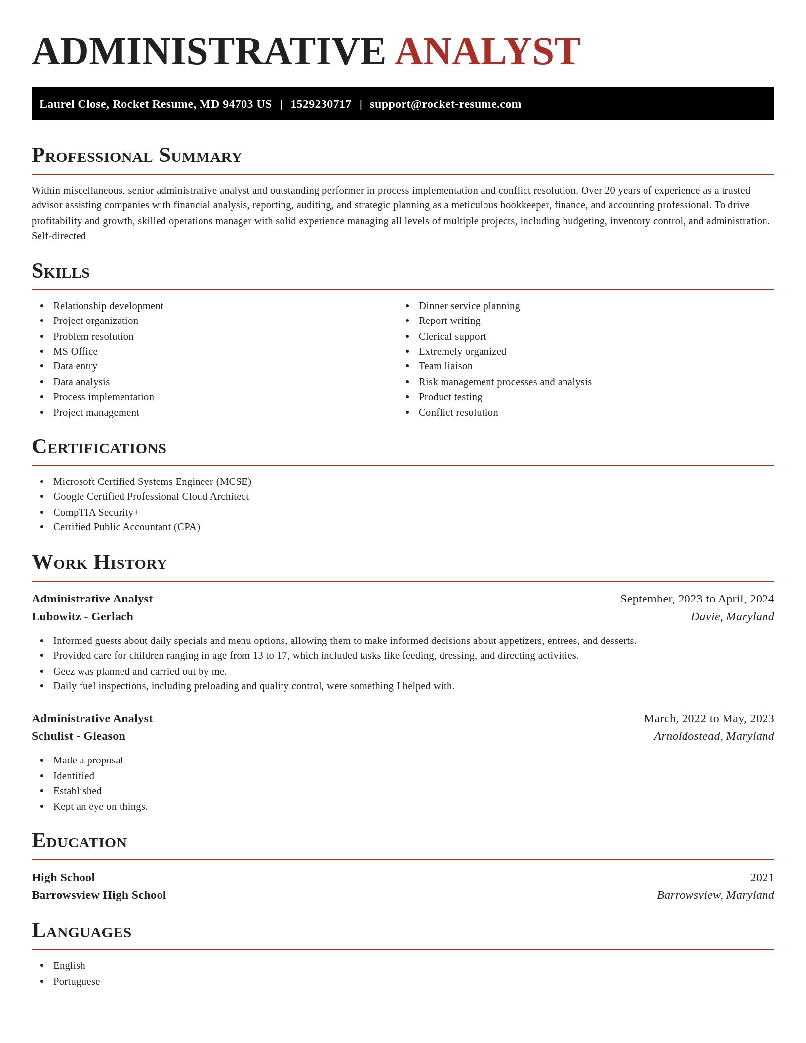 Exquisite resume template