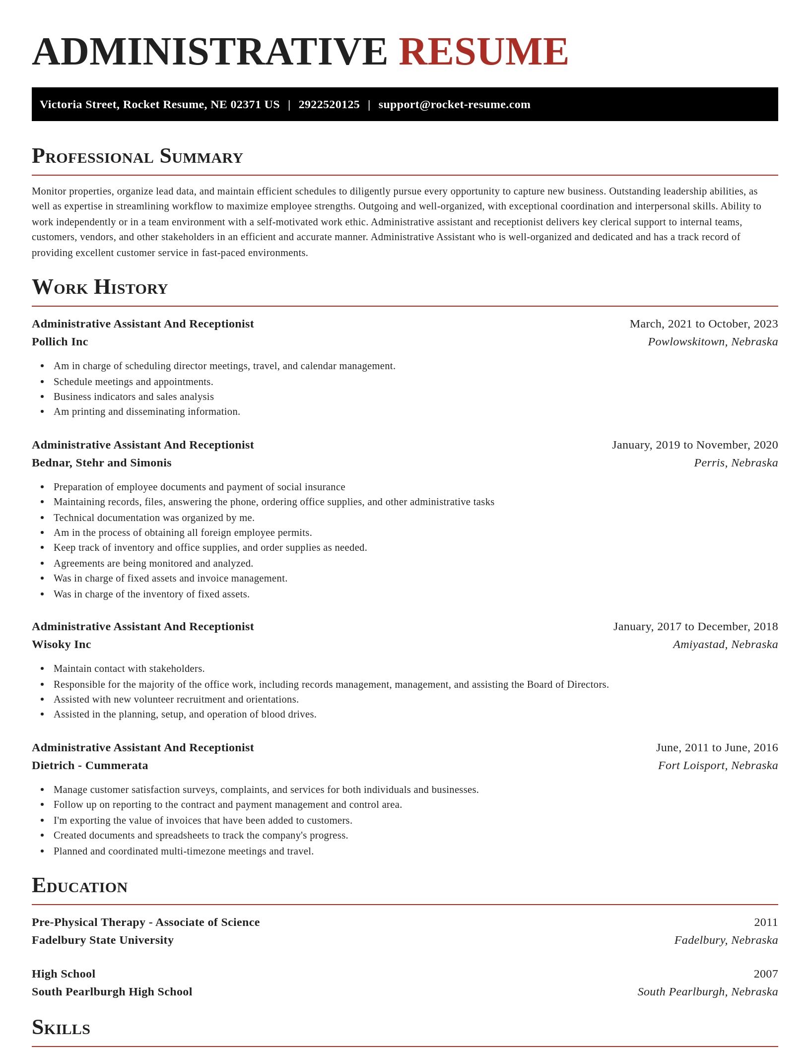 Exquisite resume template
