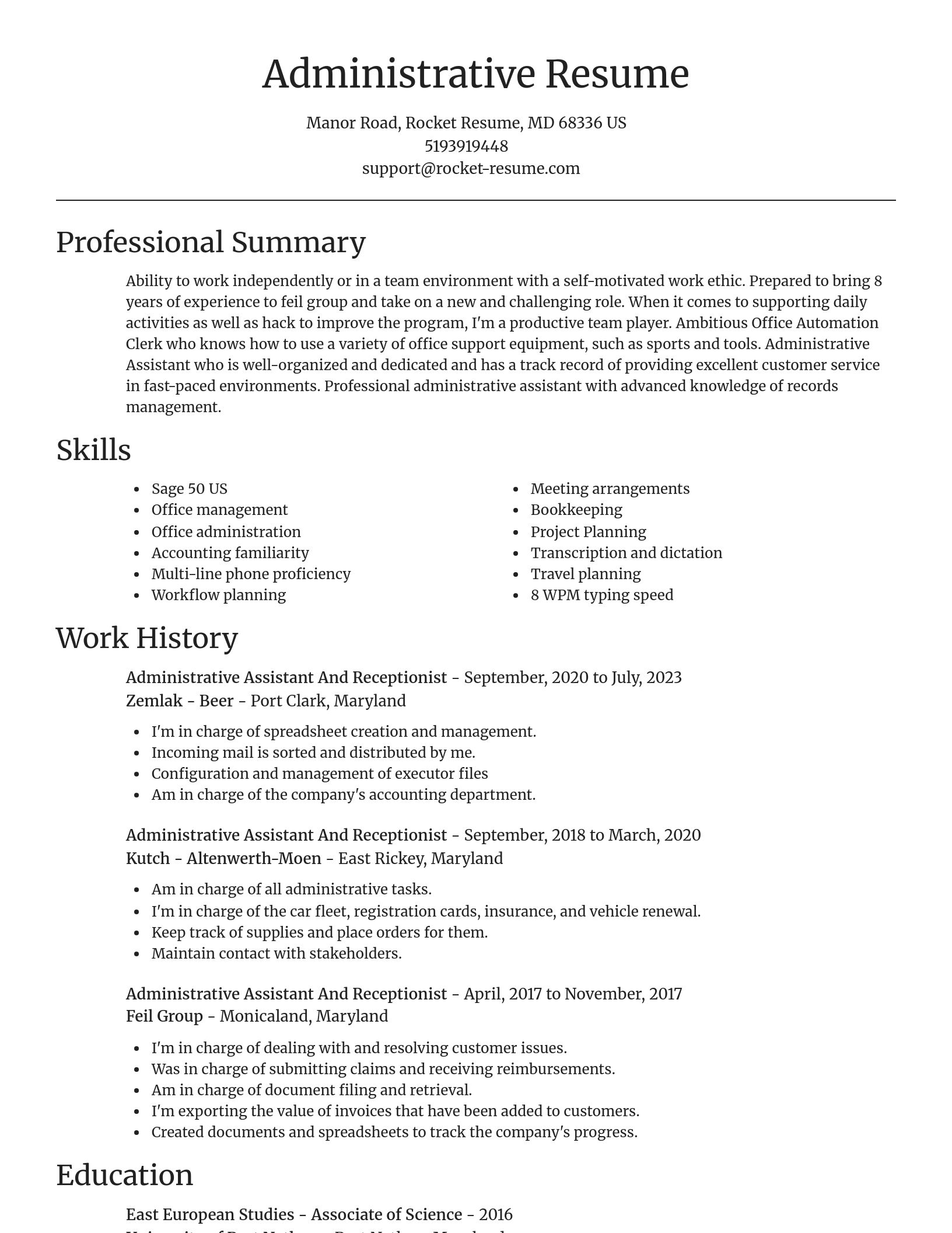 Focal Point resume template