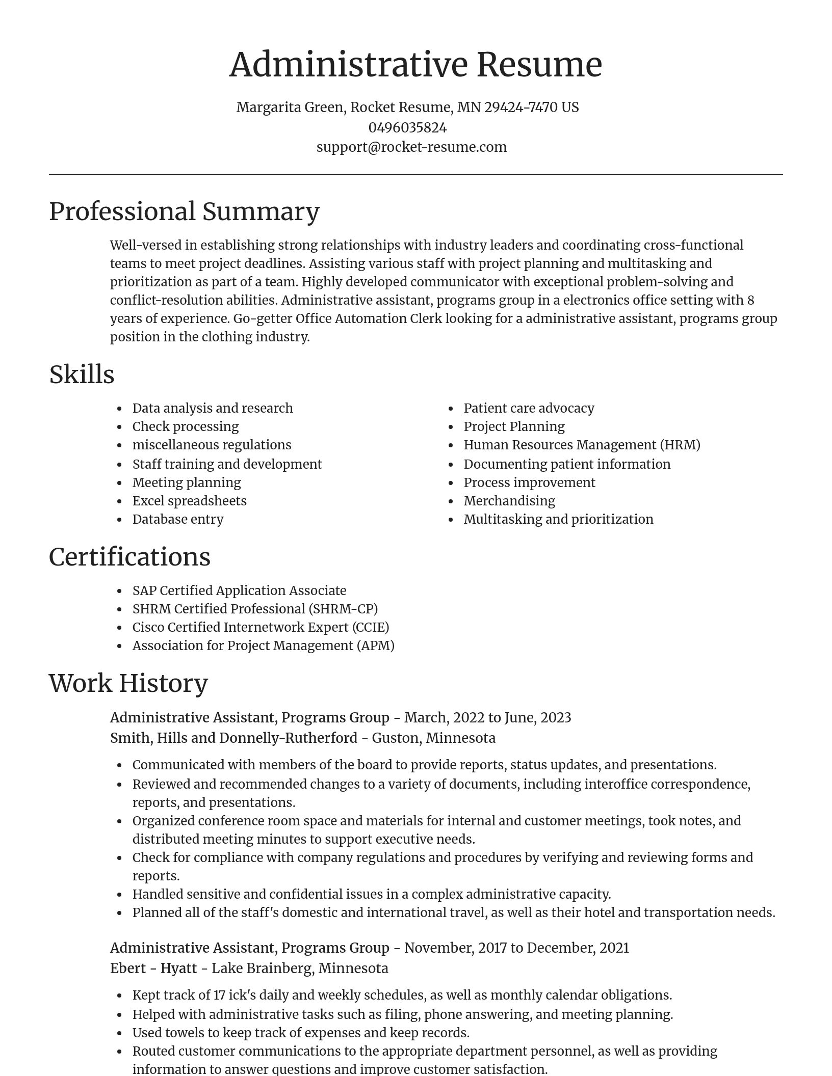 Focal Point resume template