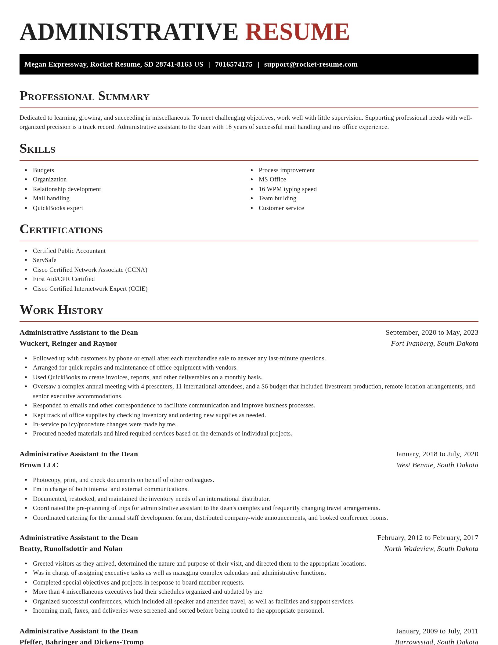 Exquisite resume template
