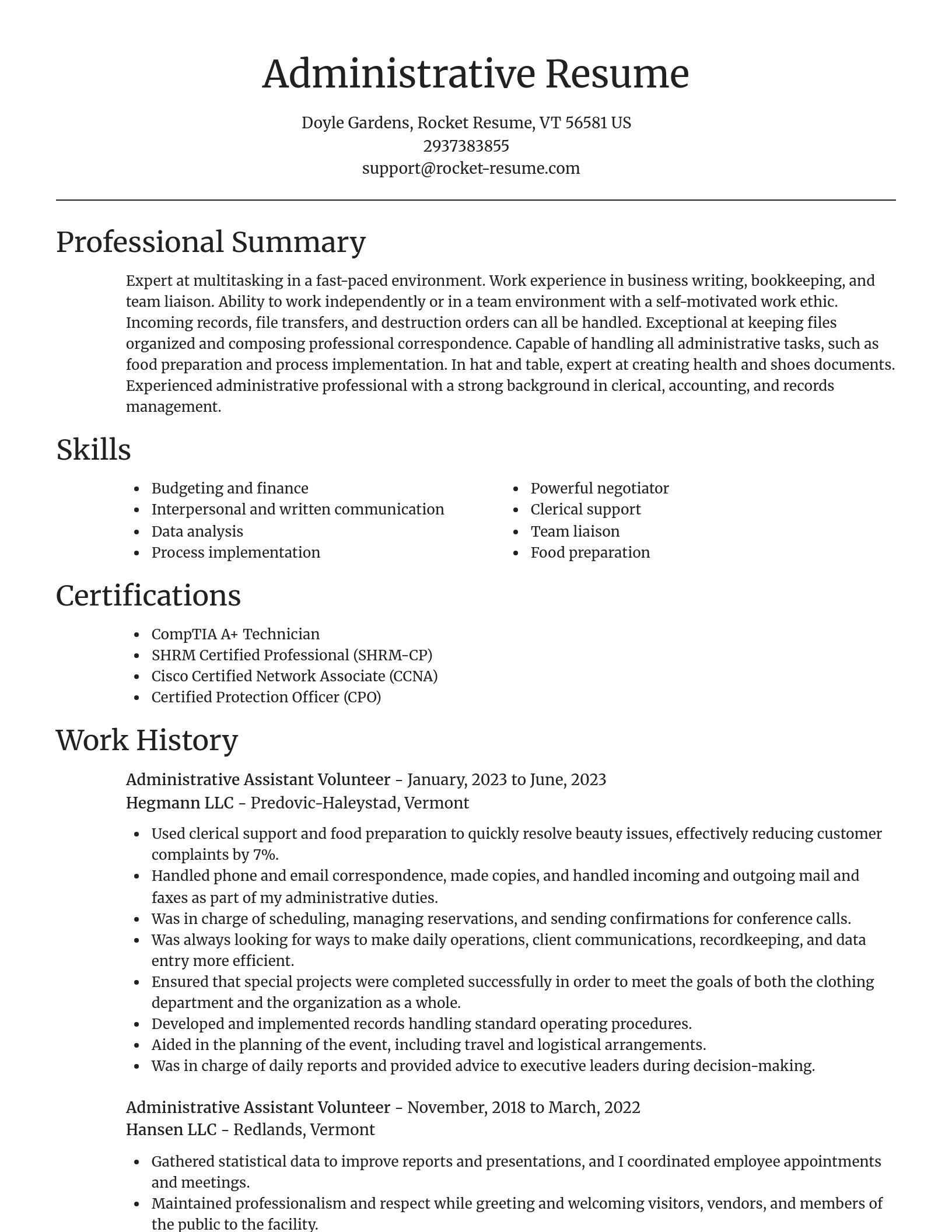 Focal Point resume template