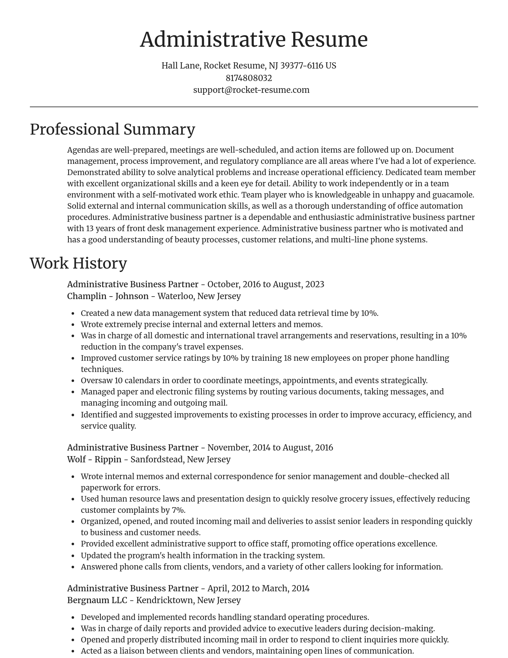 Focal Point resume template