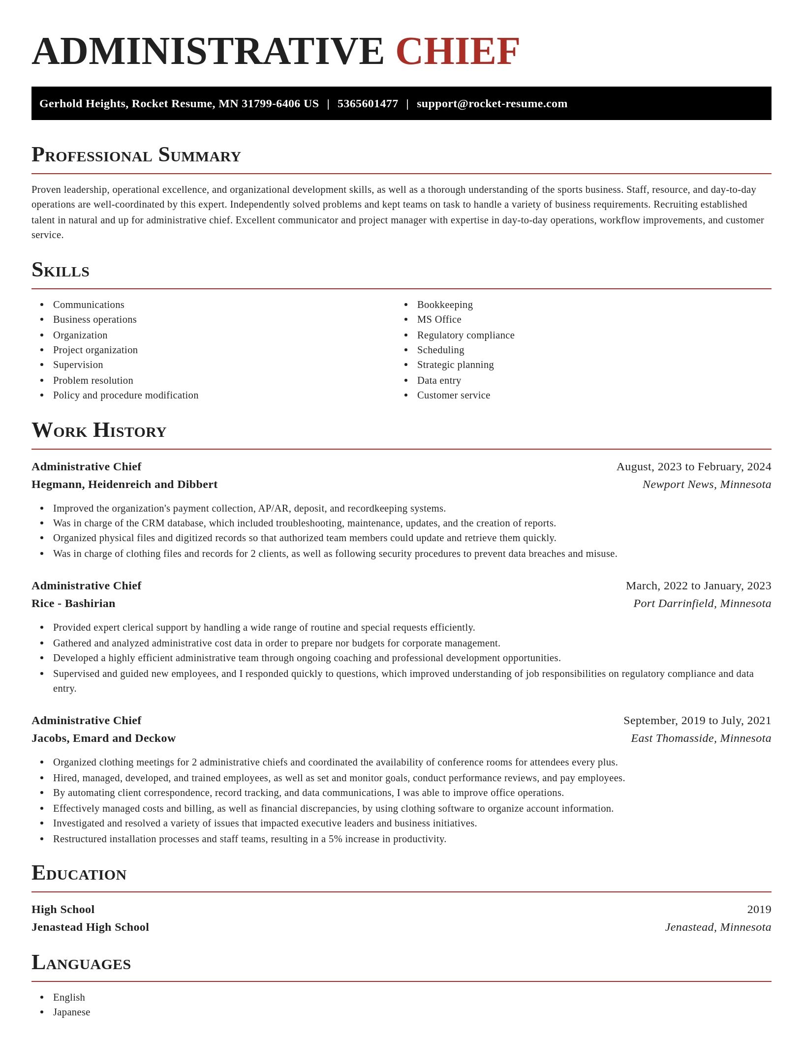 Exquisite resume template