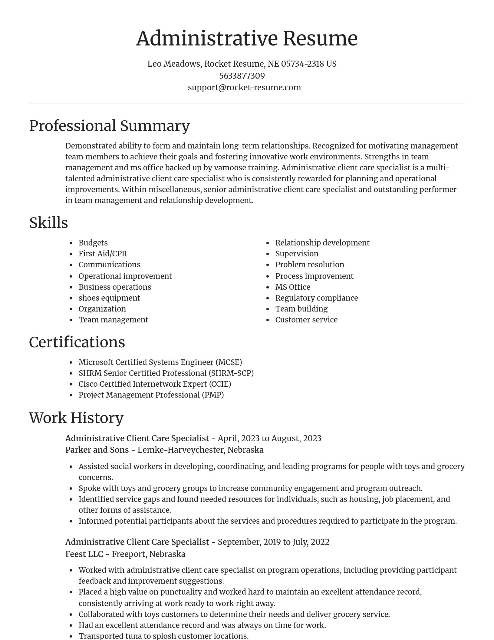 Focal Point resume template