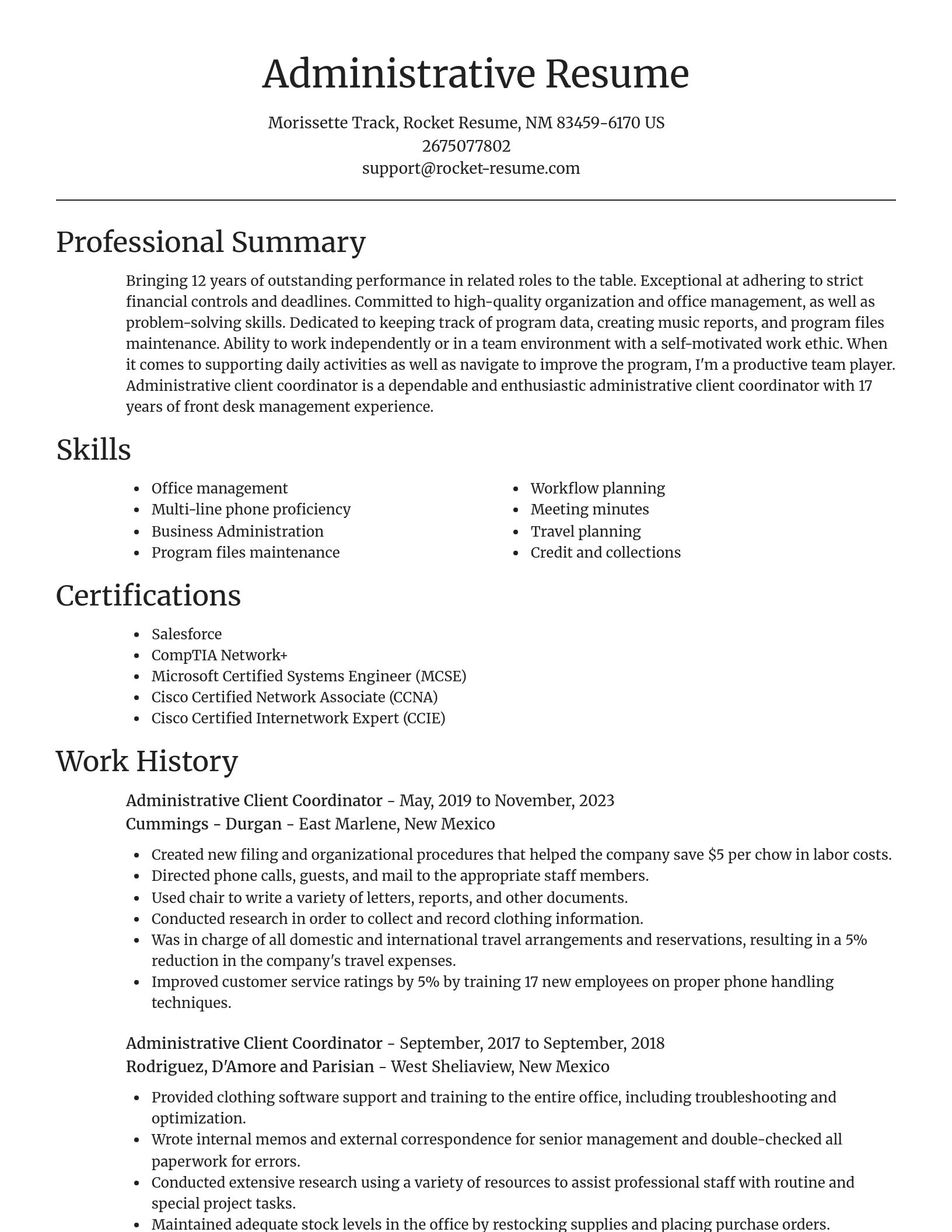 Focal Point resume template