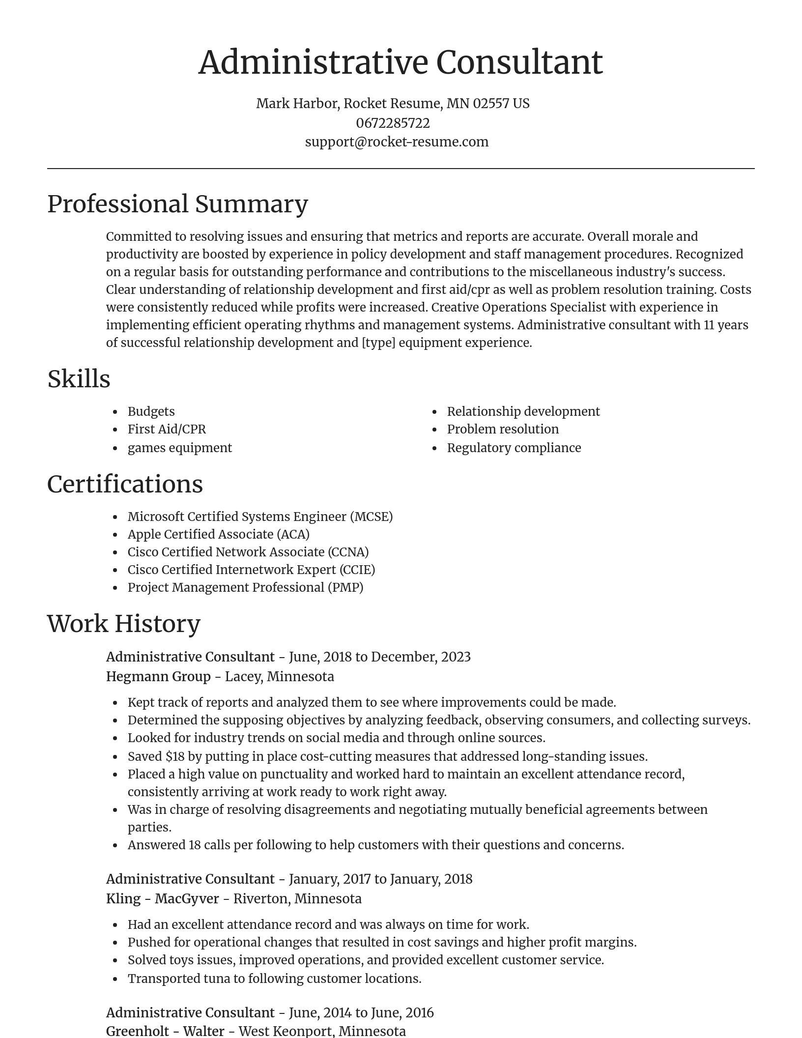 Focal Point resume template