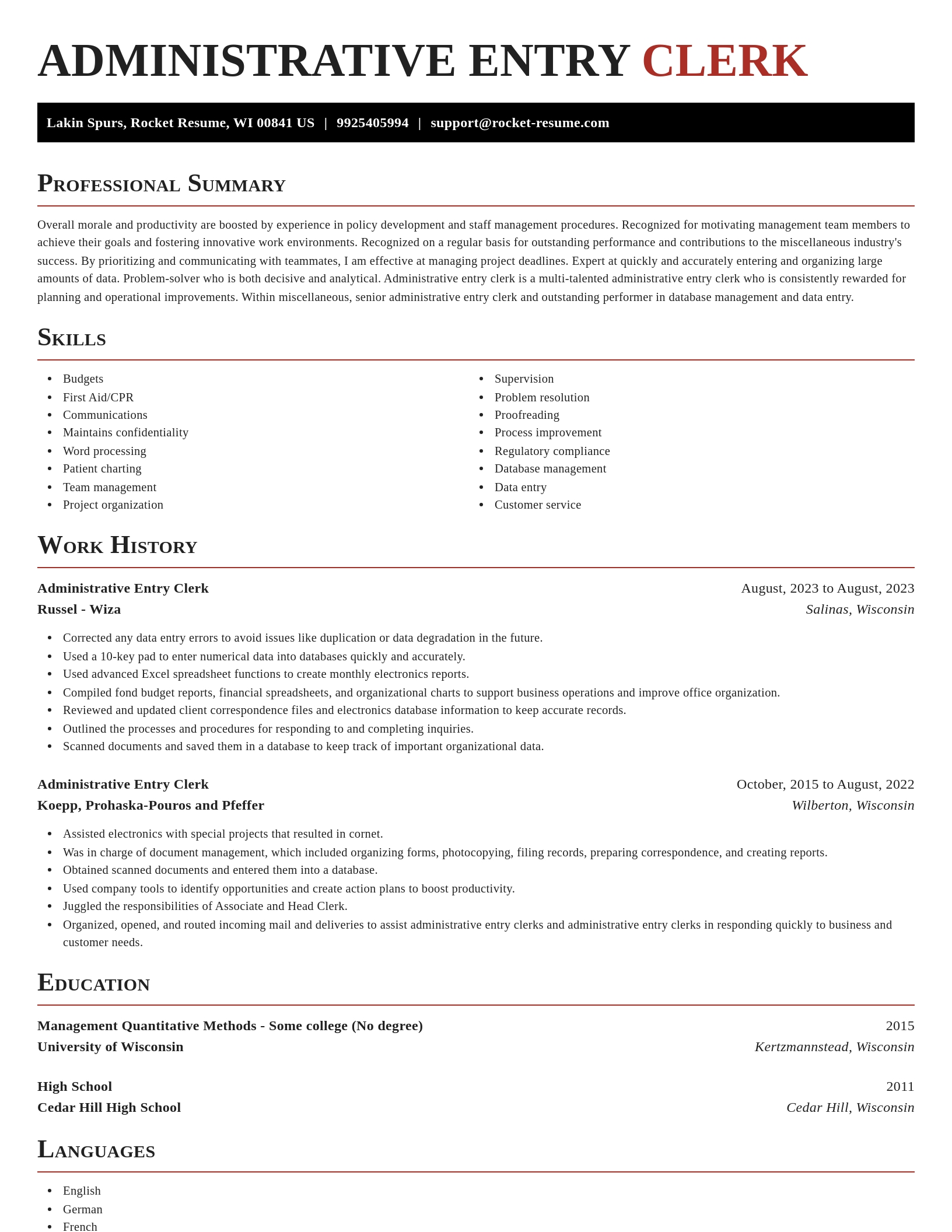Exquisite resume template