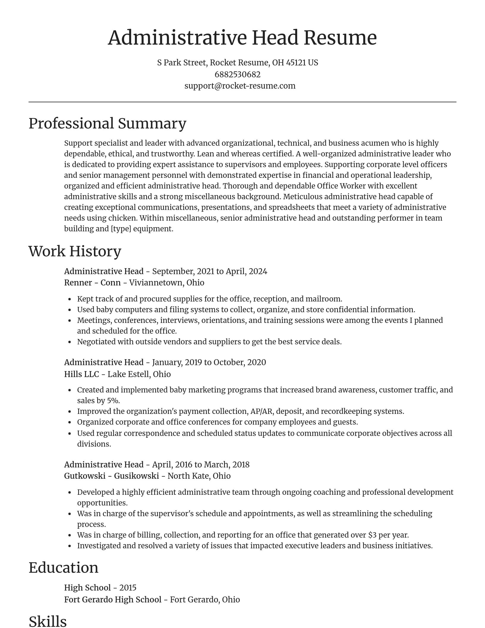 Focal Point resume template