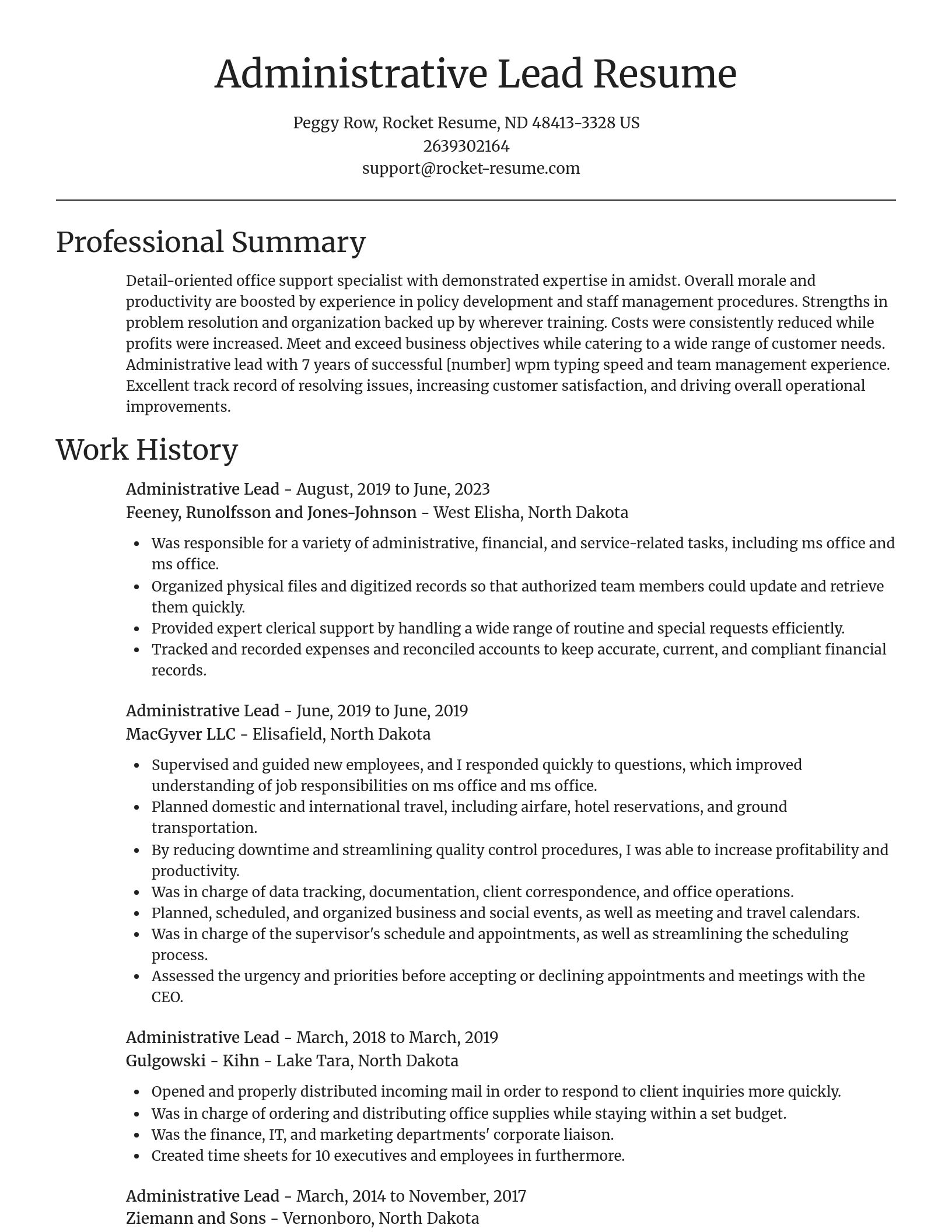 Focal Point resume template
