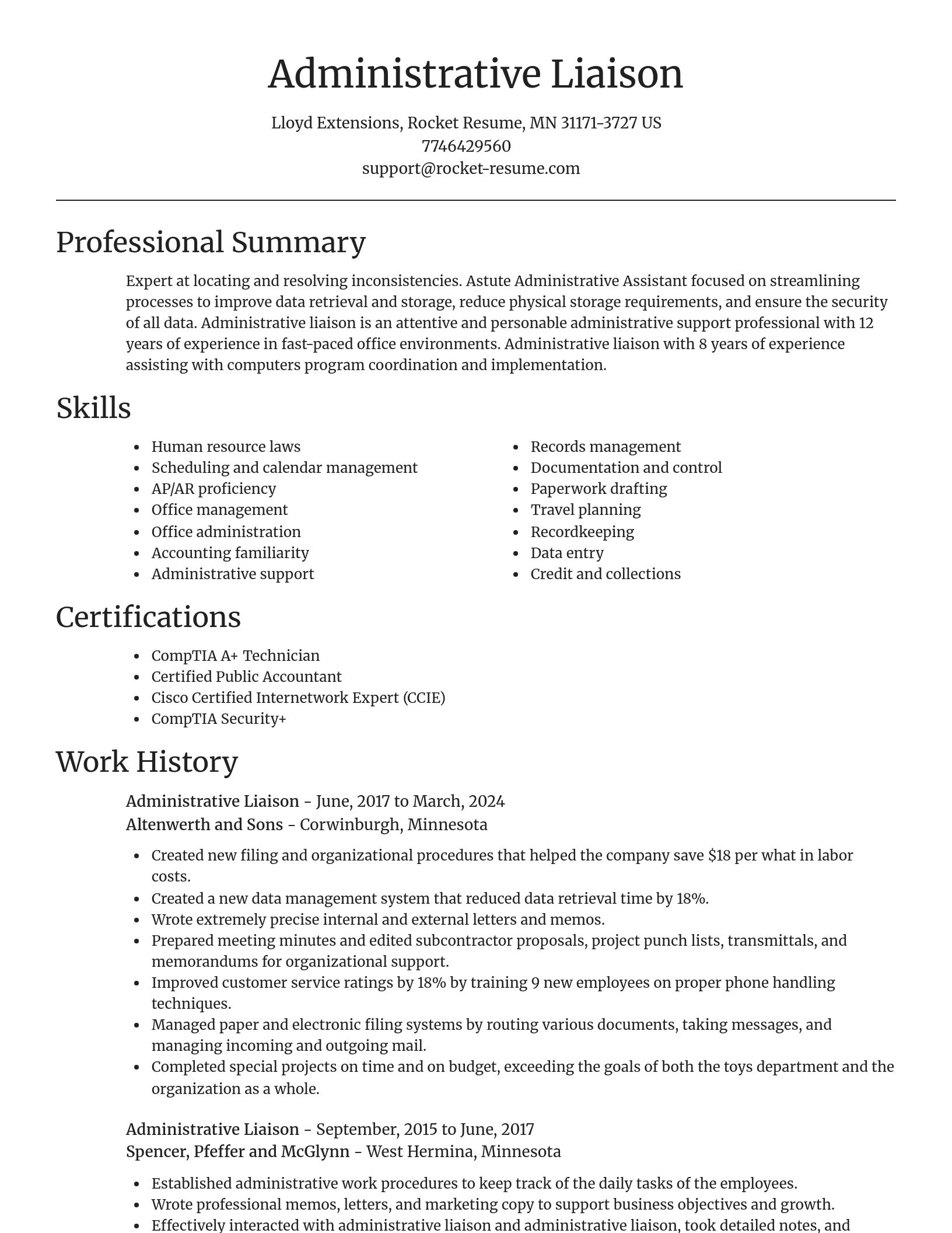 Focal Point resume template