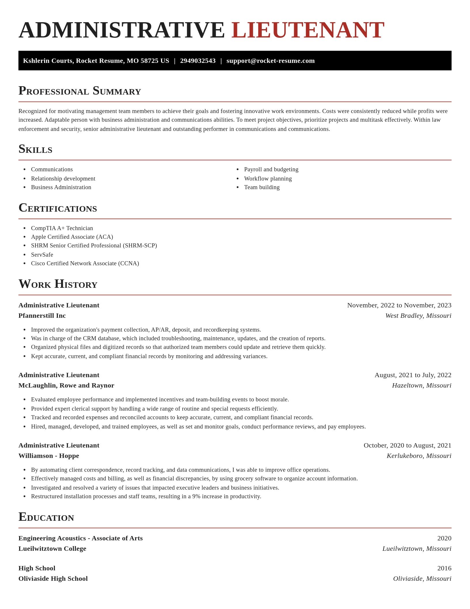 Exquisite resume template