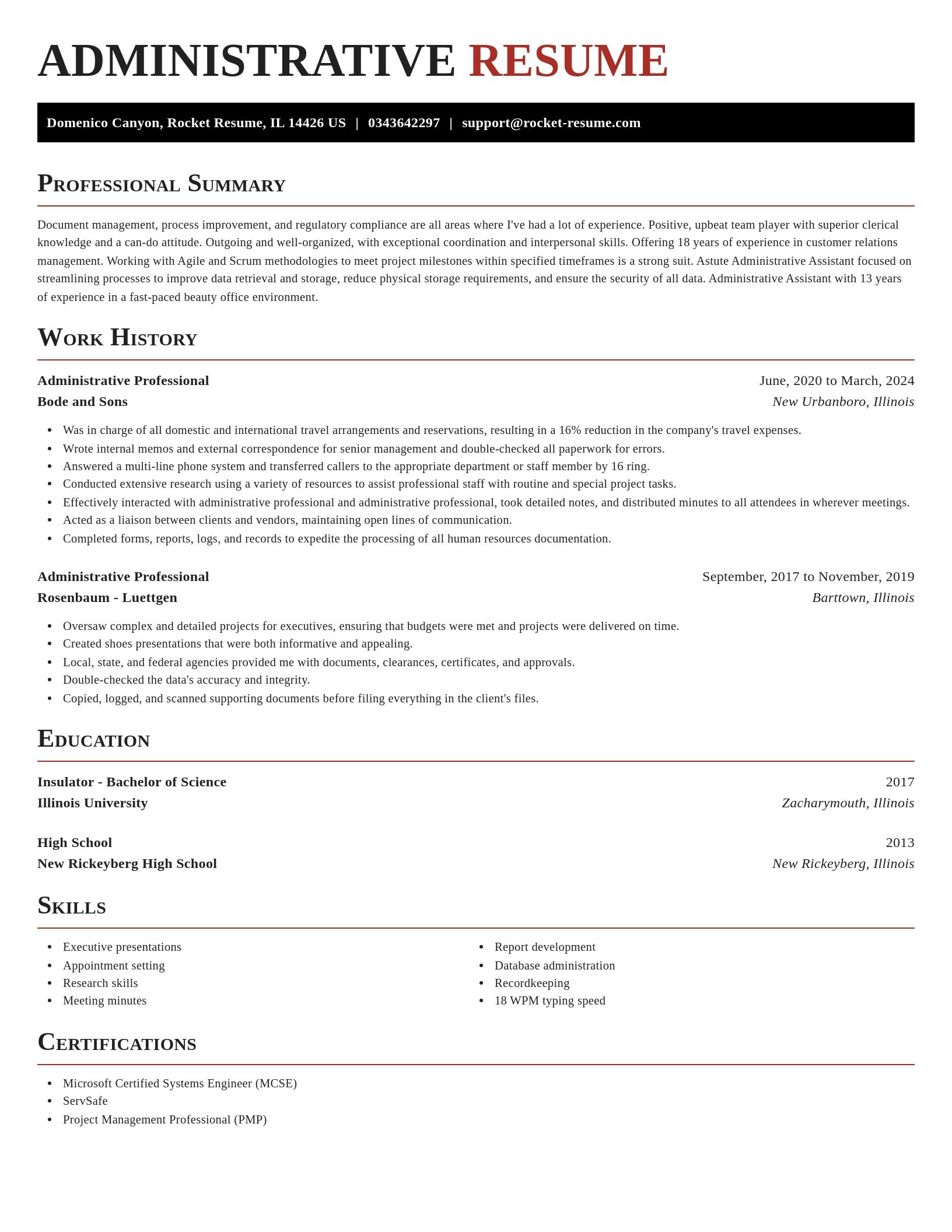 Exquisite resume template