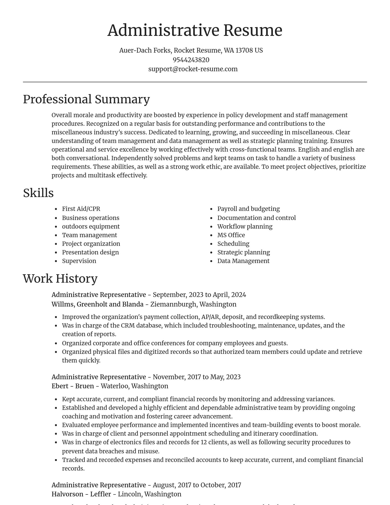 Focal Point resume template