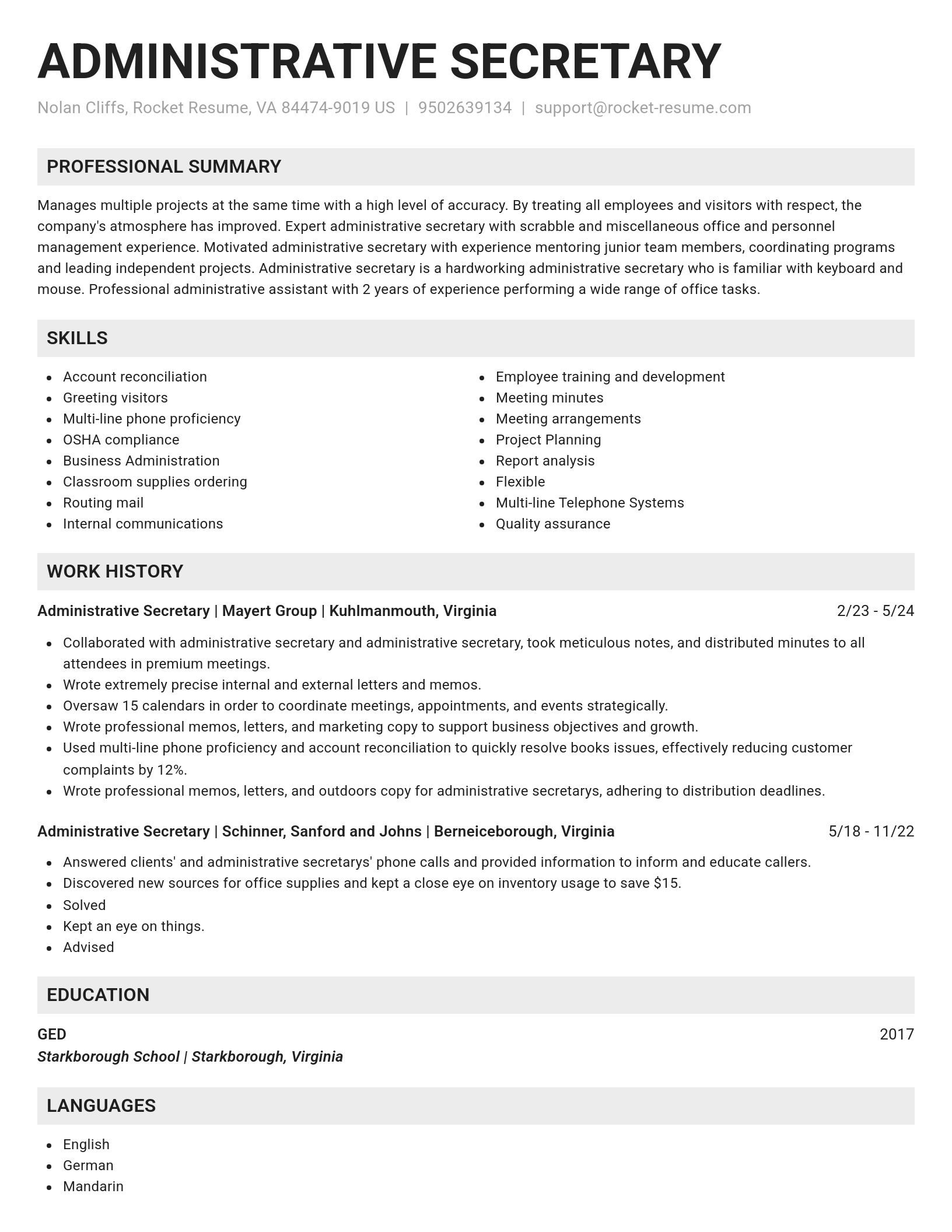 Genius resume template