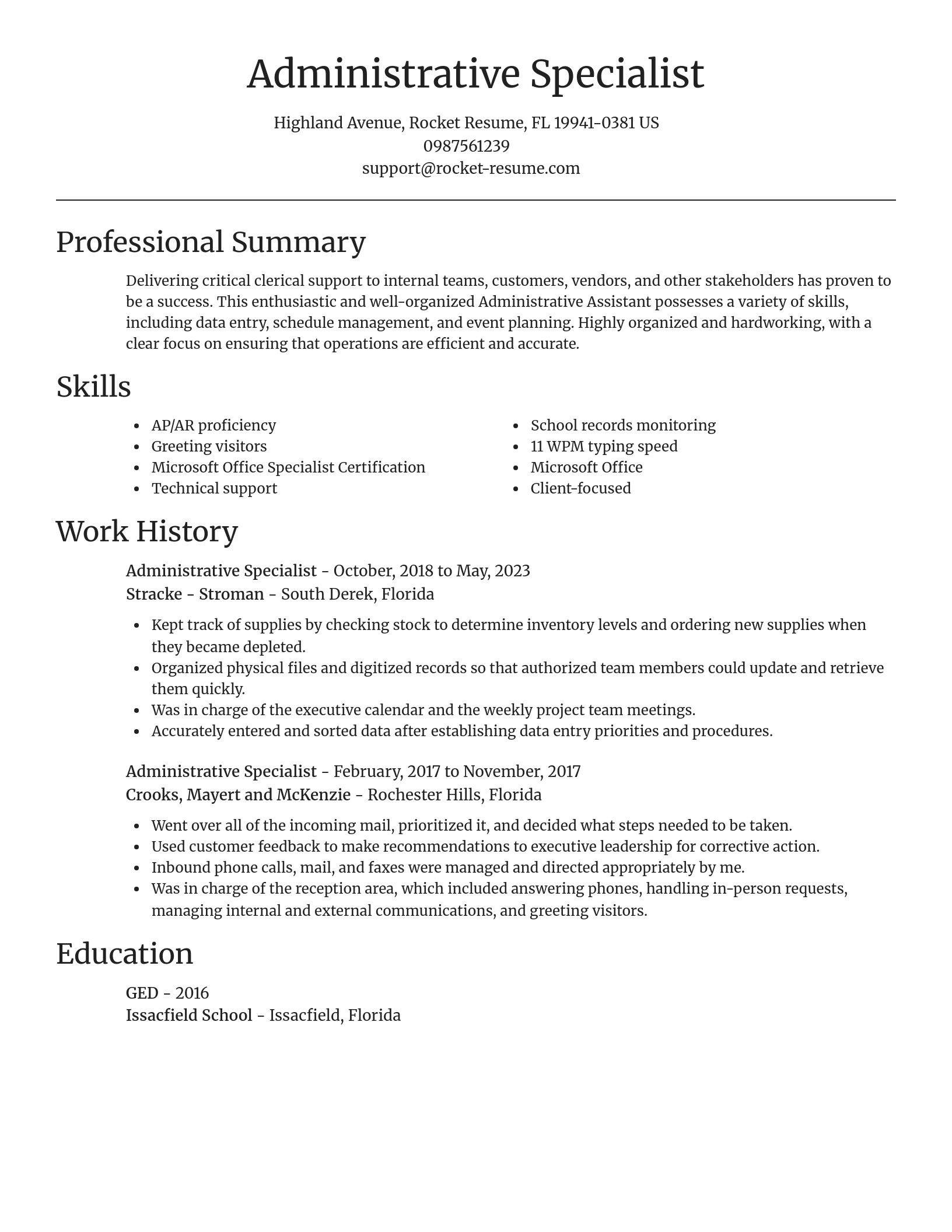 Focal Point resume template
