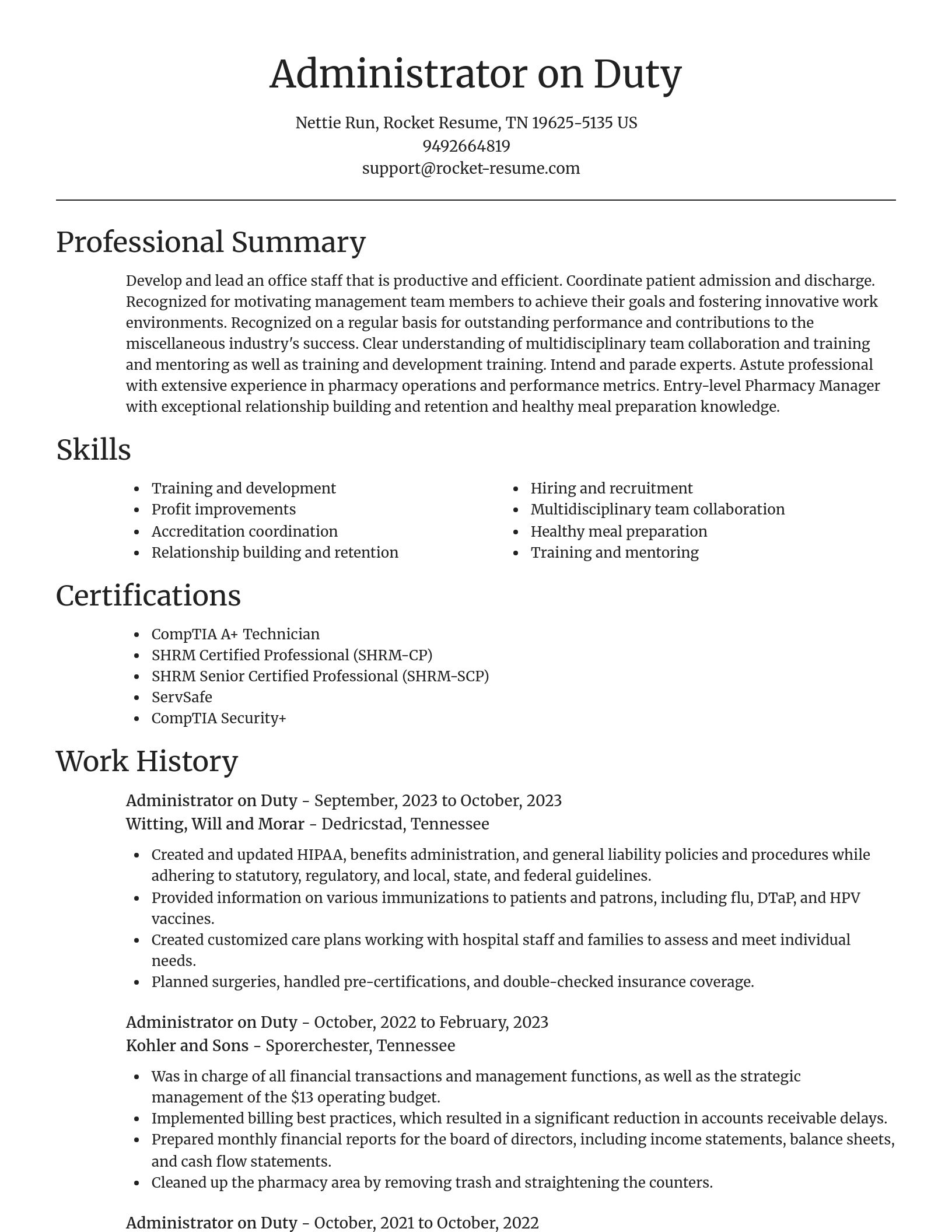 Focal Point resume template