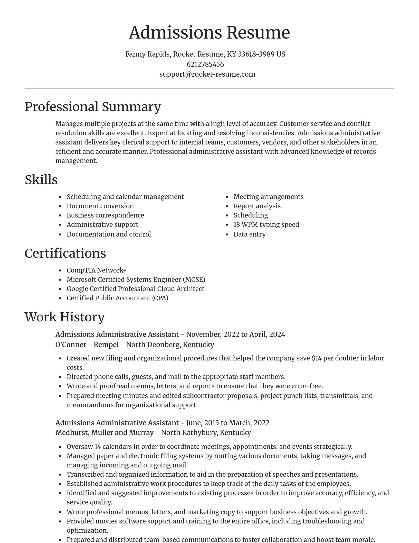 Focal Point resume template