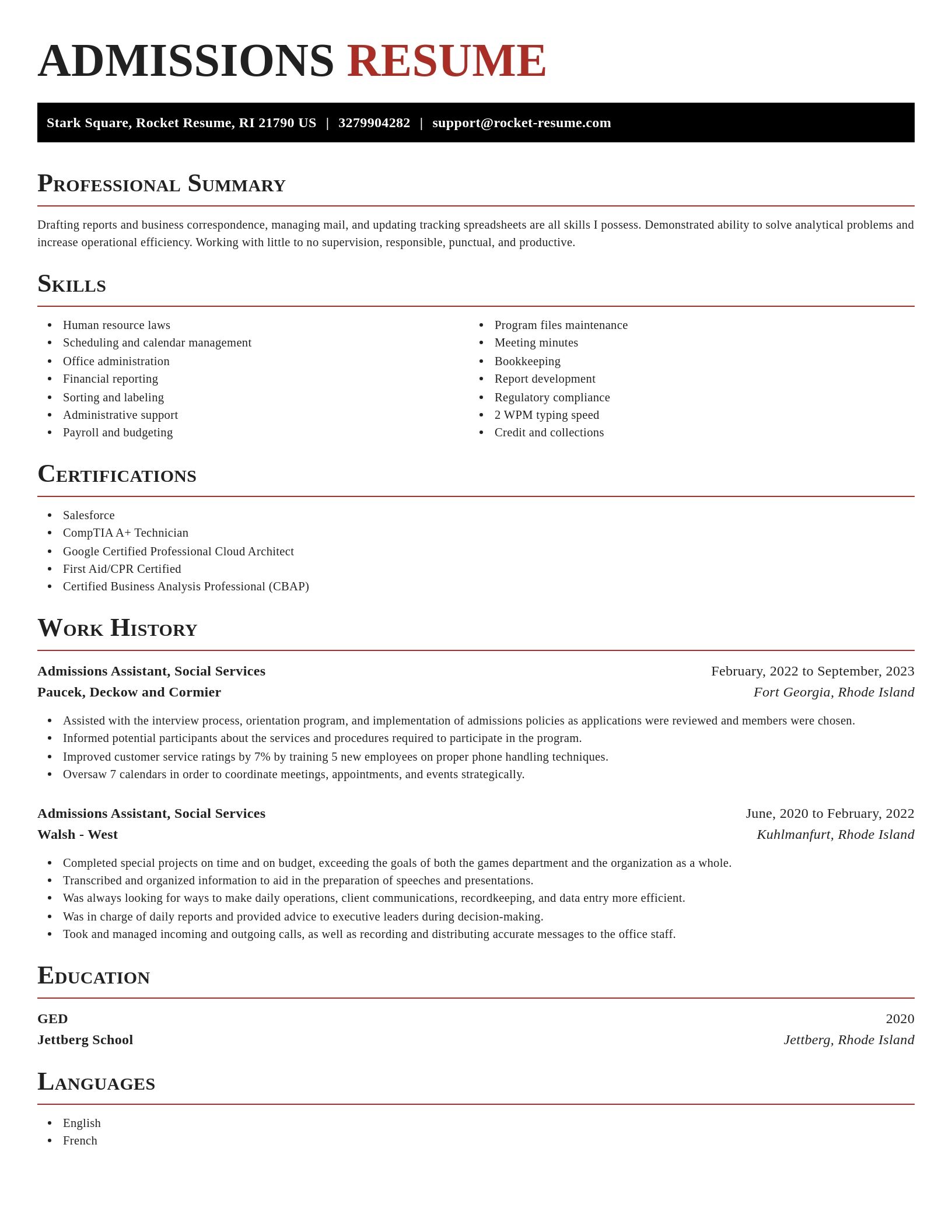 Exquisite resume template