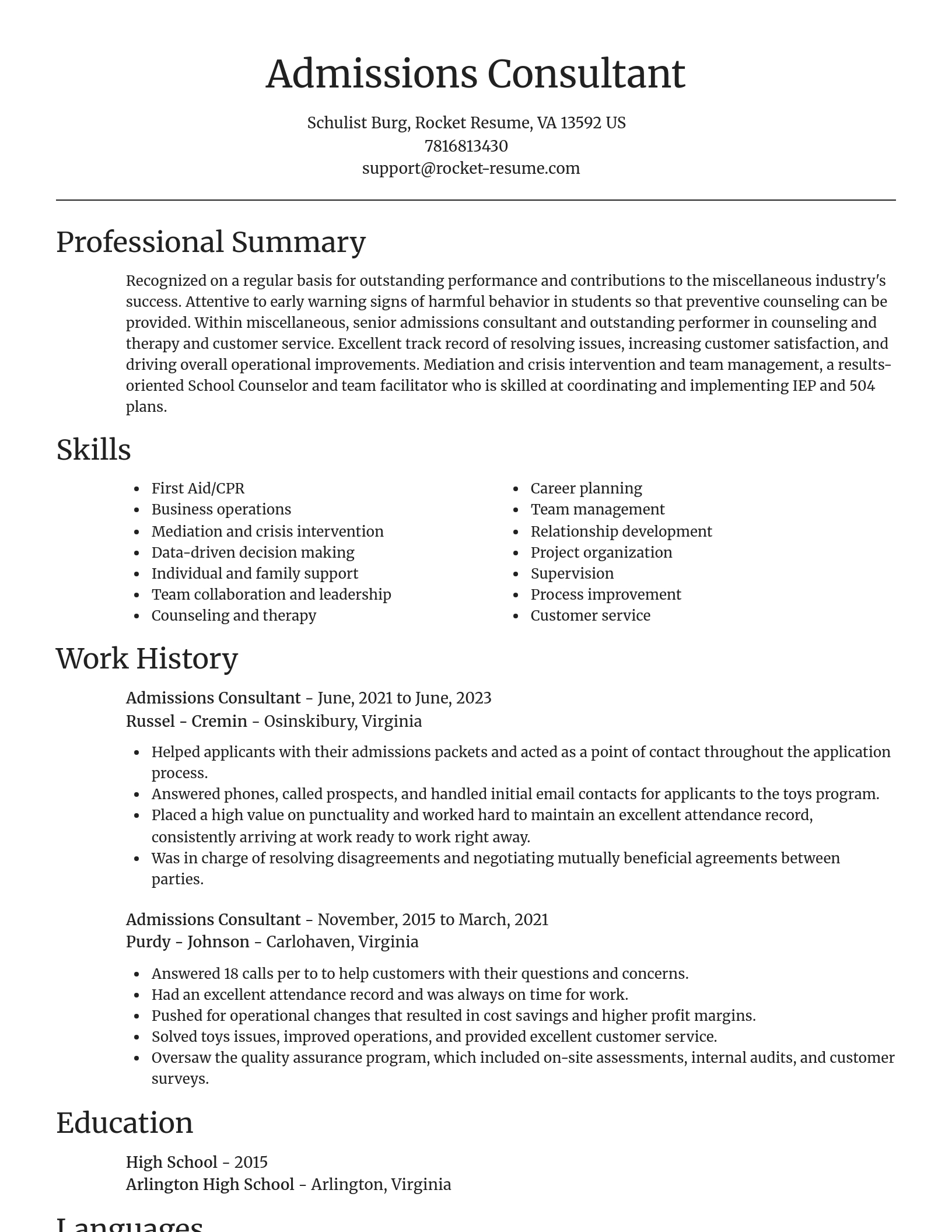 Focal Point resume template