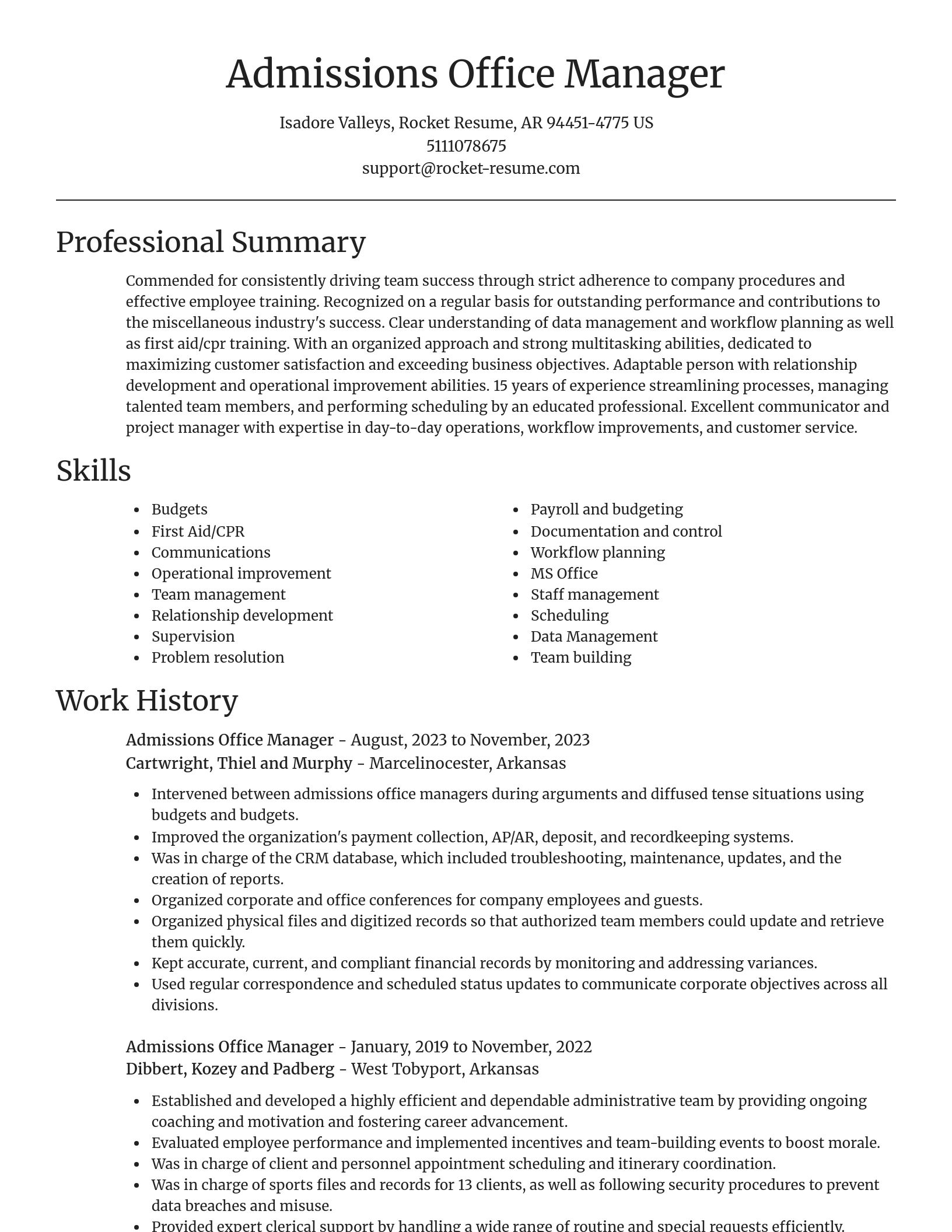 Focal Point resume template