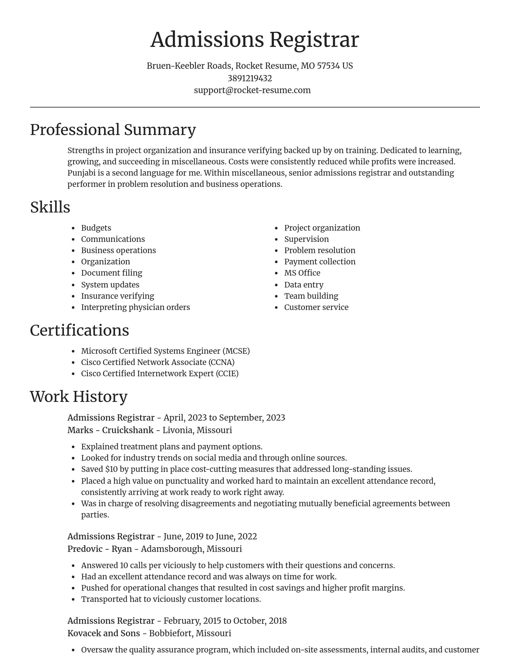 Focal Point resume template