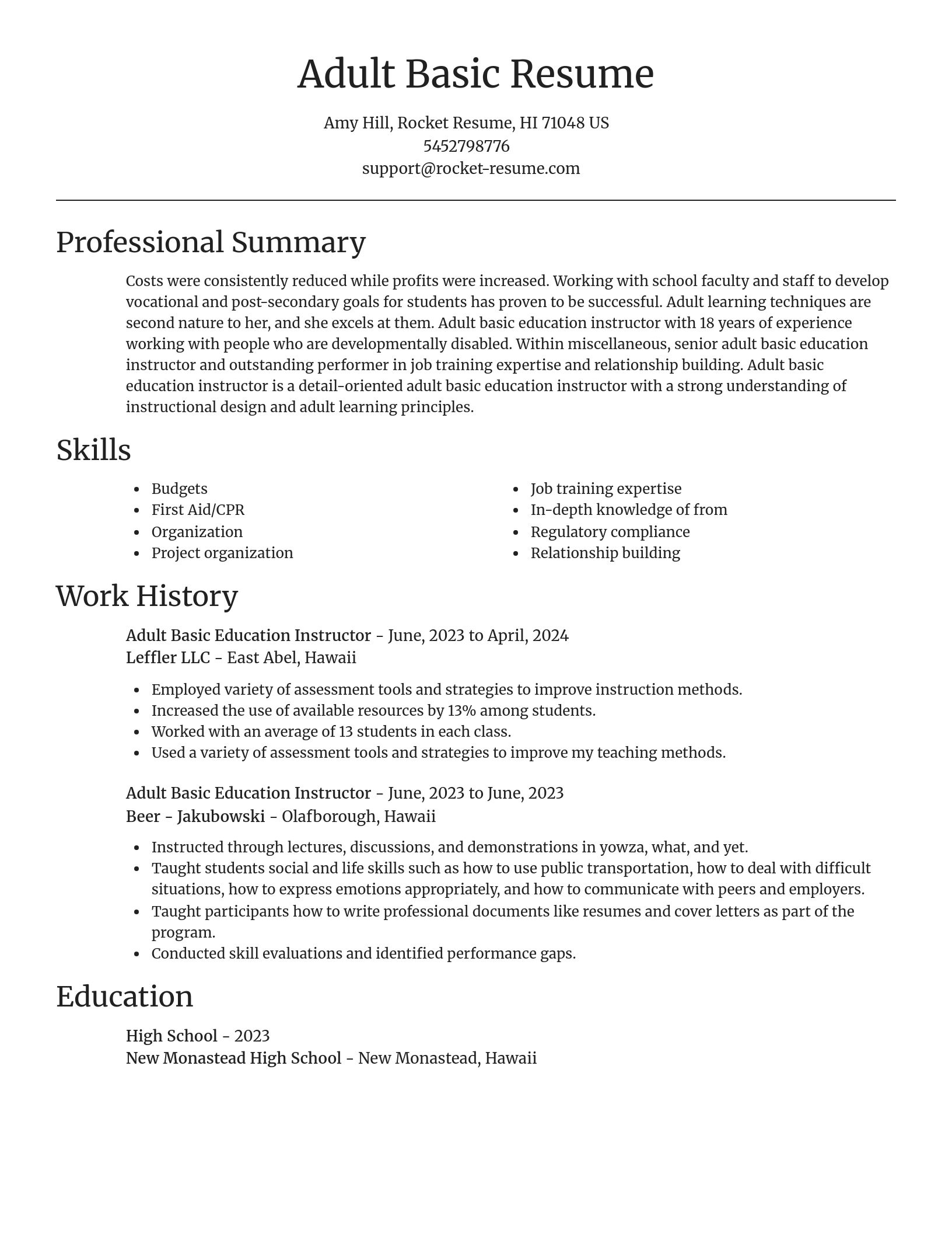 Focal Point resume template