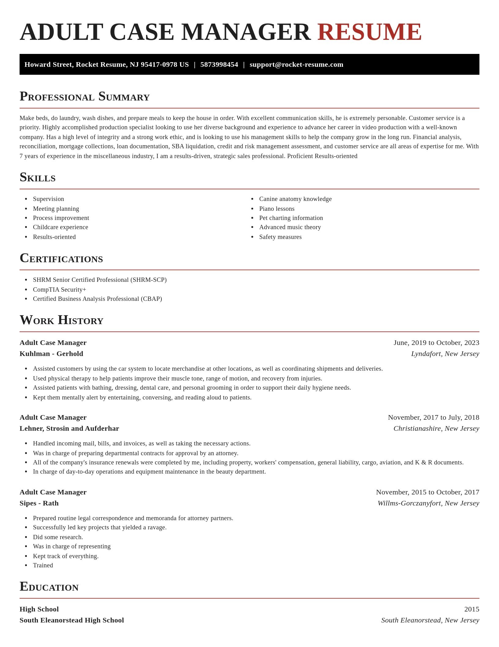 Exquisite resume template