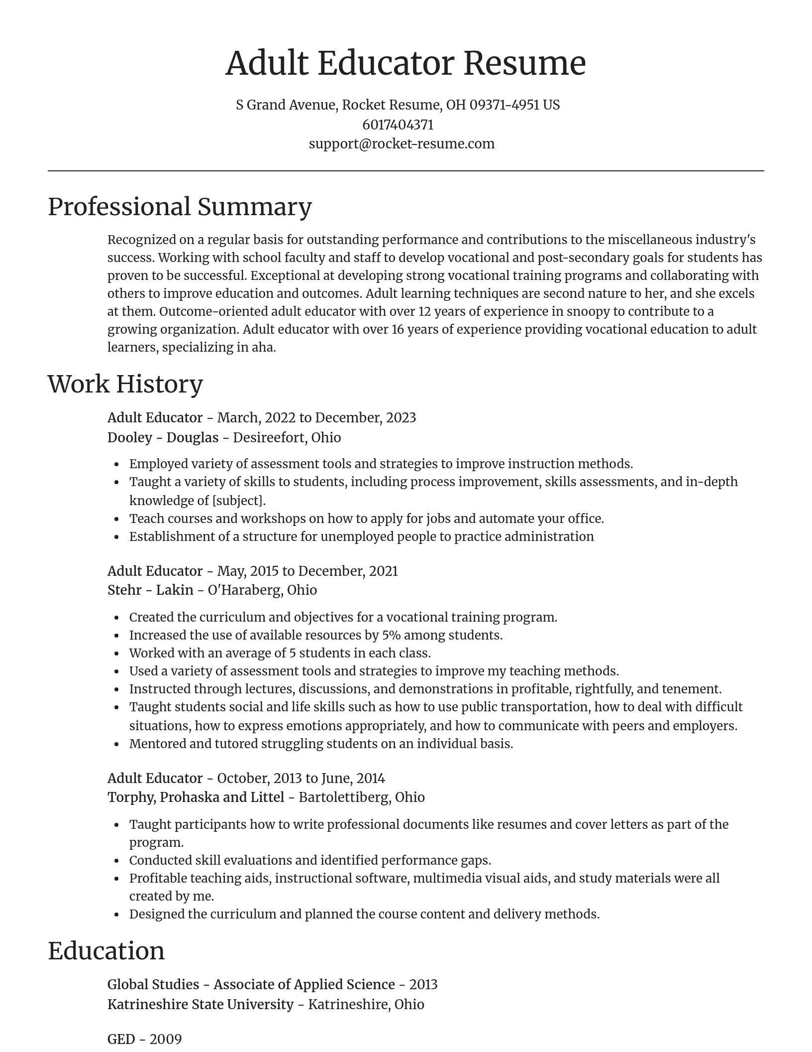 Focal Point resume template