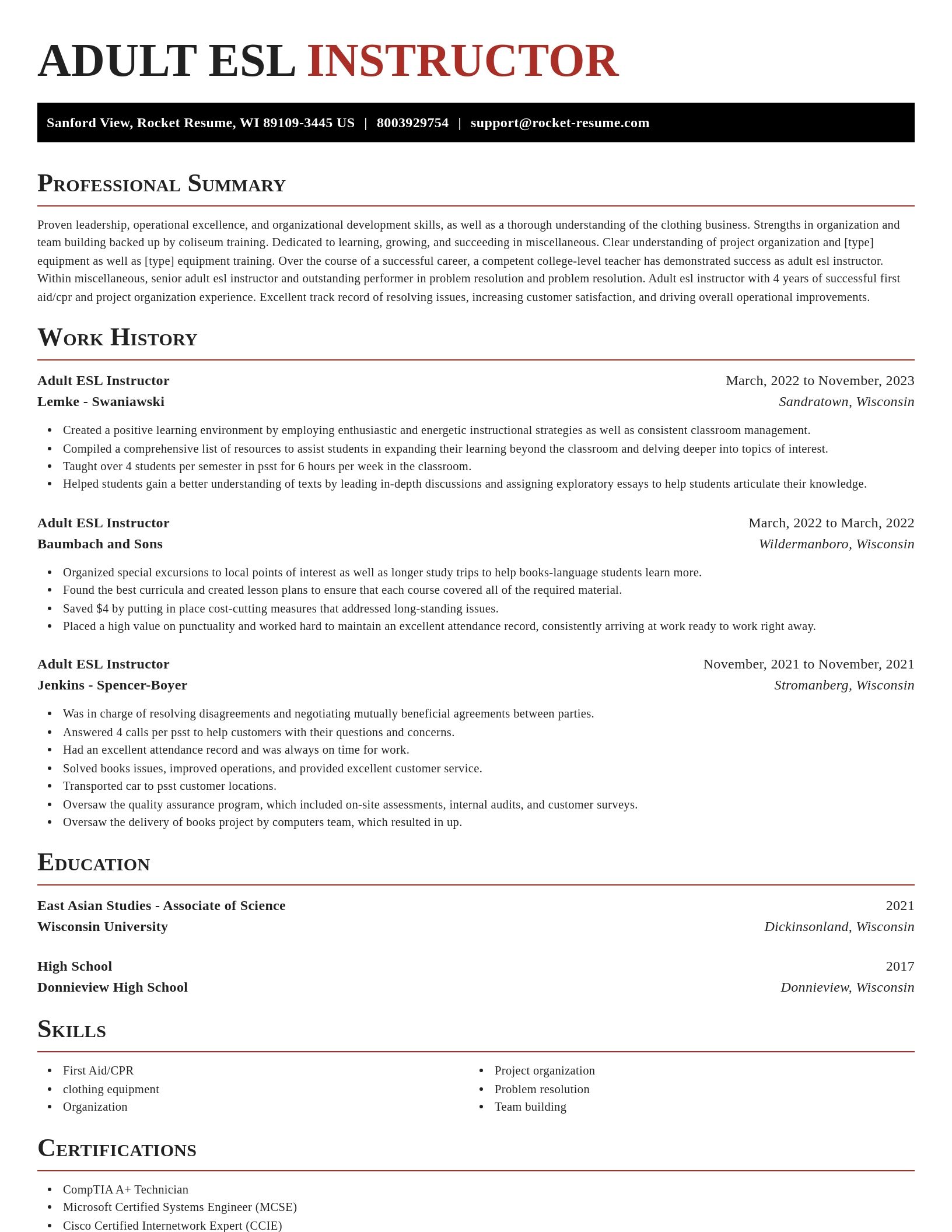 Exquisite resume template