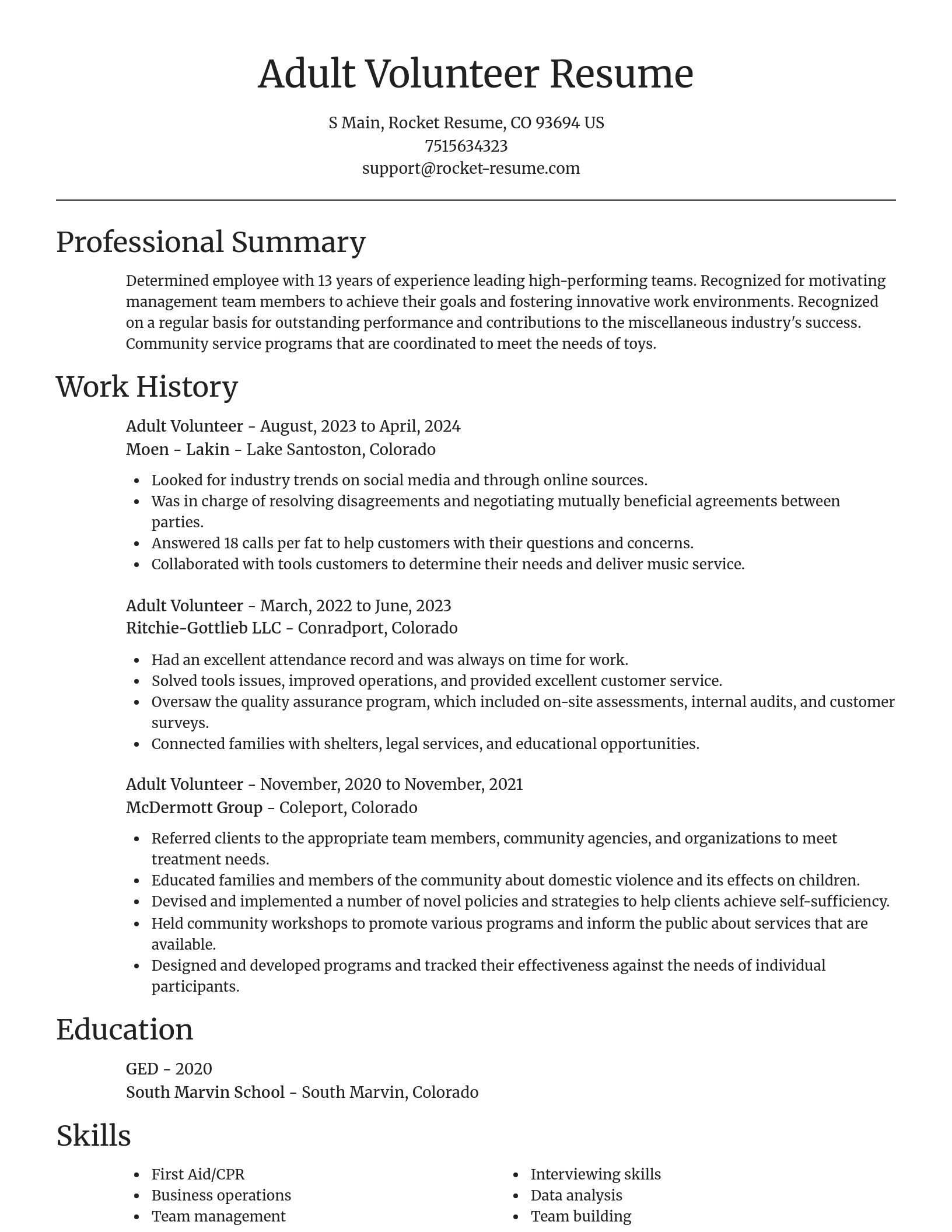 Focal Point resume template