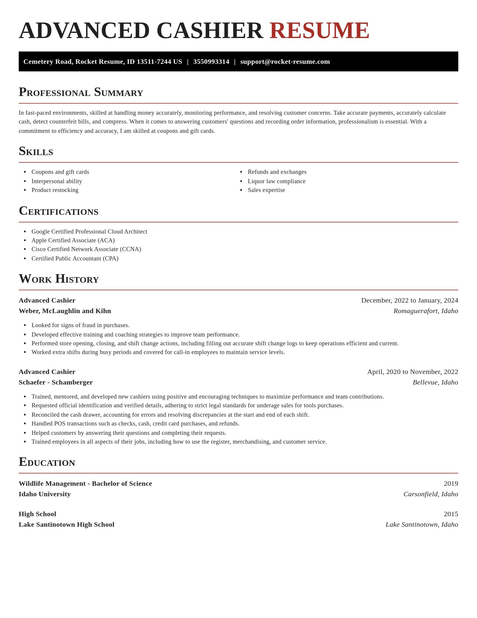 Exquisite resume template