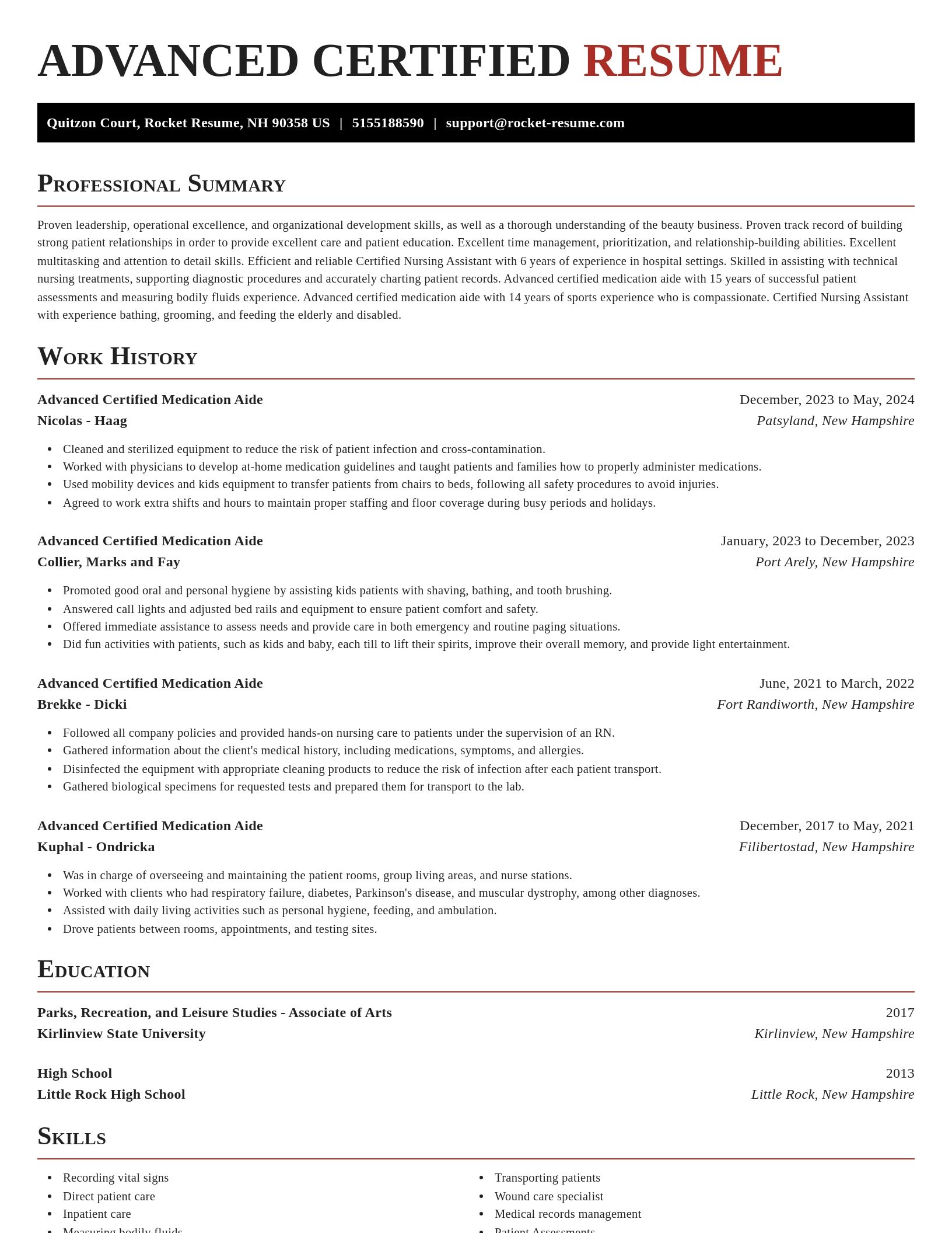 Exquisite resume template