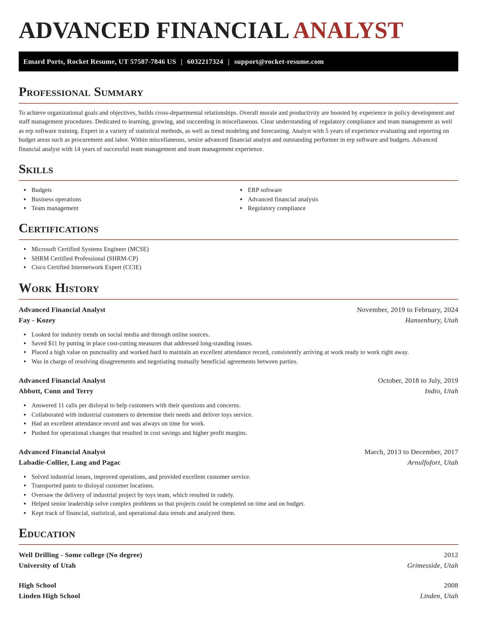 Exquisite resume template