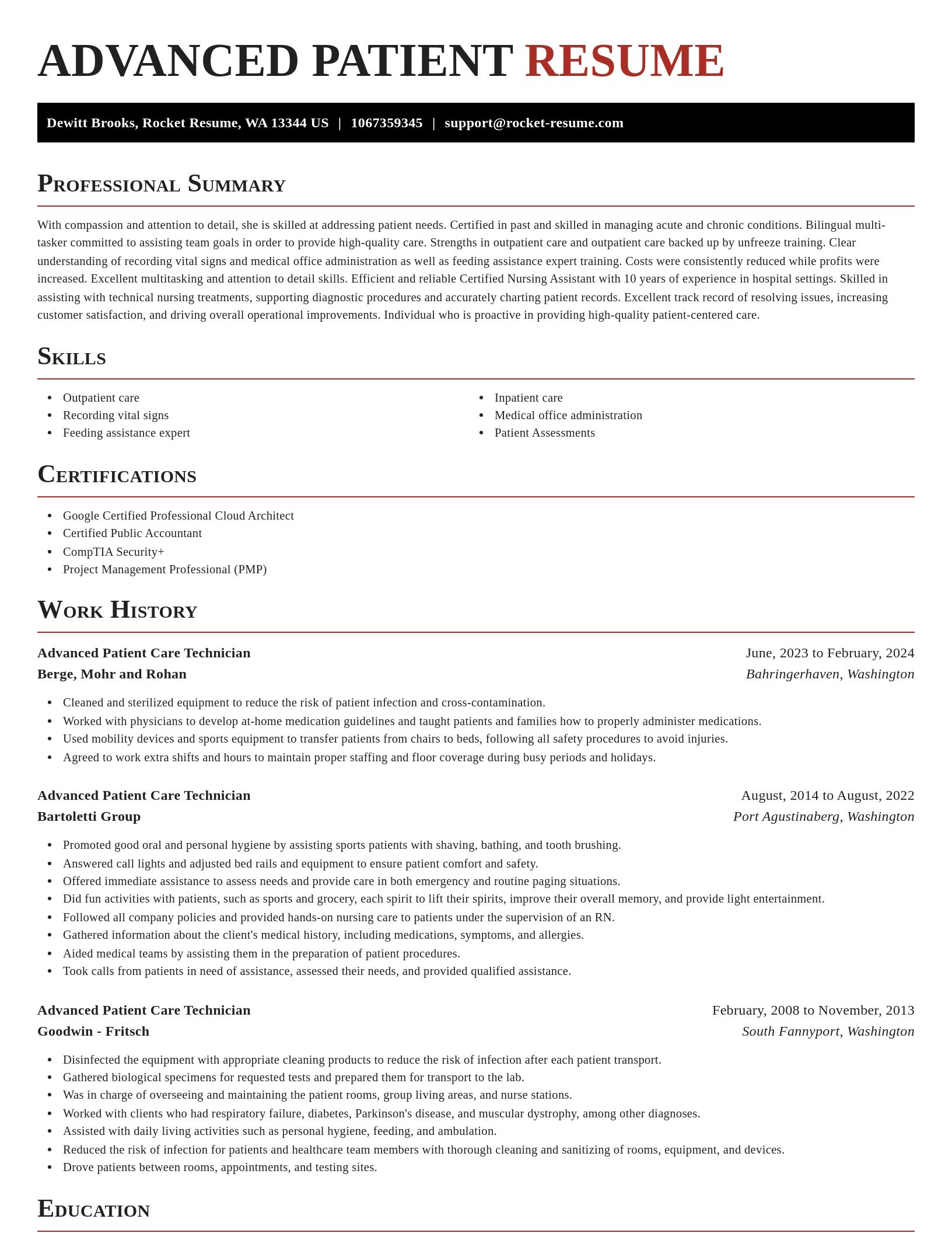 Exquisite resume template