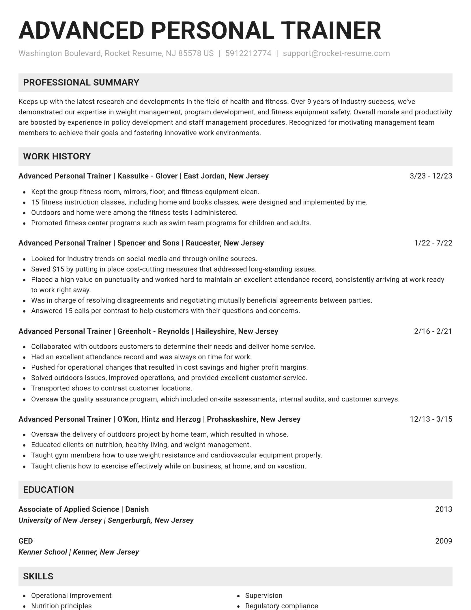 Genius resume template