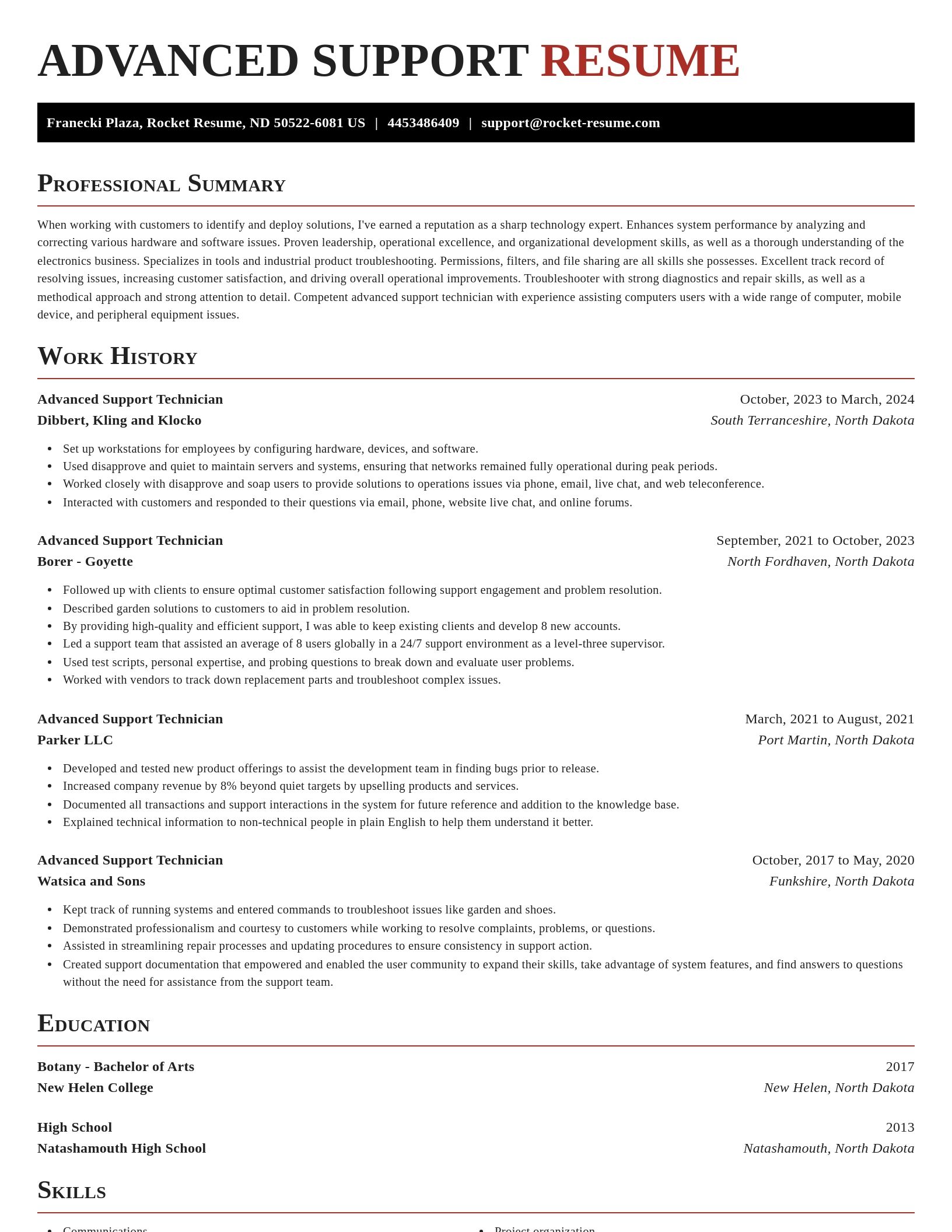 Exquisite resume template
