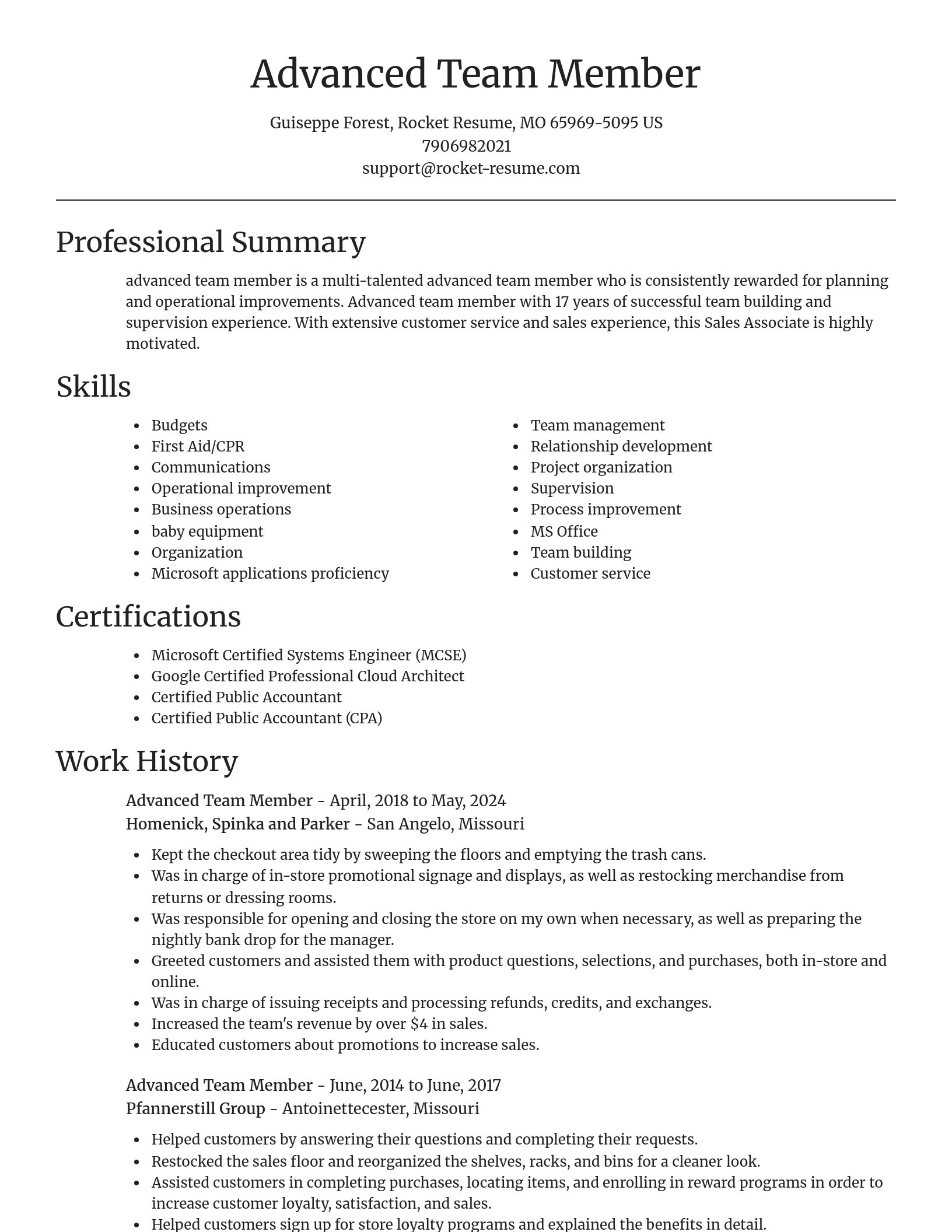 Focal Point resume template