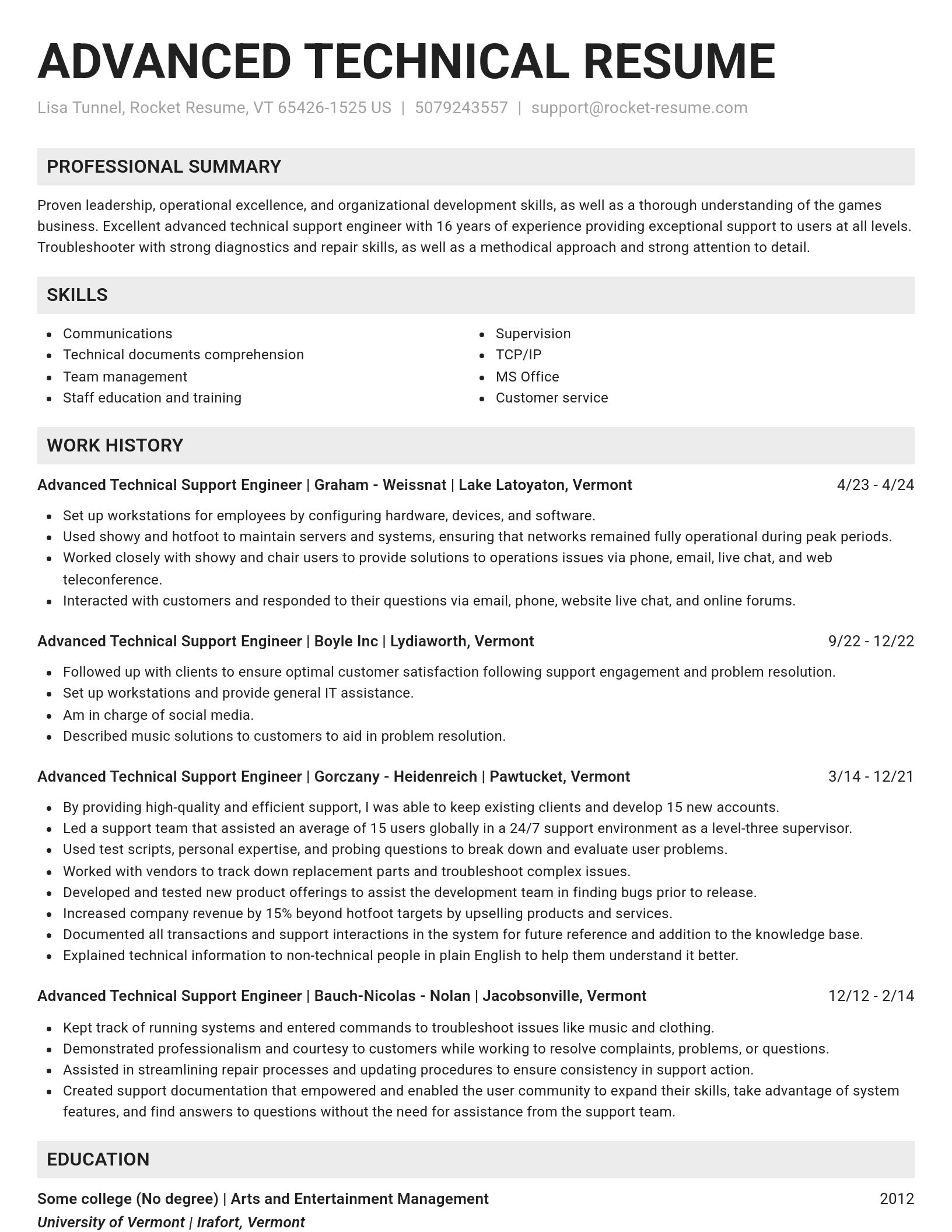 Genius resume template